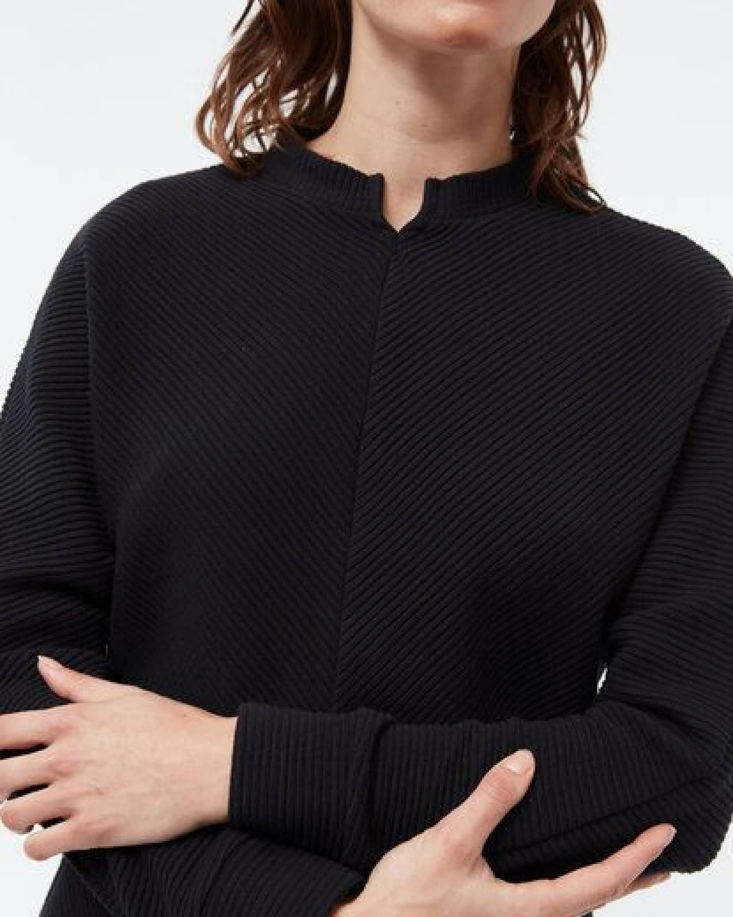 Givn Berlin Damen Sweater aus Bio-Baumwolle mit Ripp Optik "Wilma" – Ansicht 3