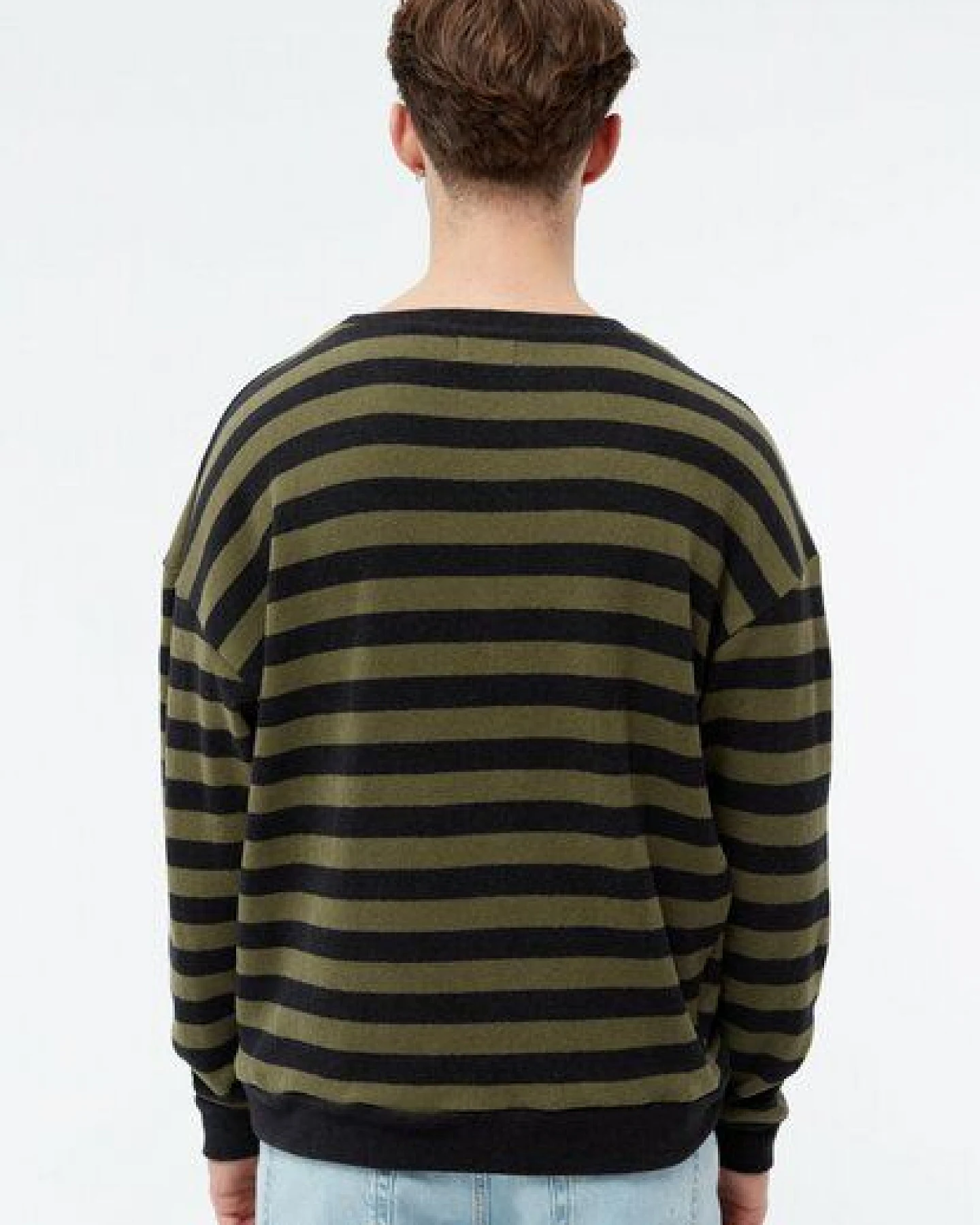 Givn Berlin Gestreifter Sweater GBANTHONY aus recycelter Baumwolle – Ansicht 3