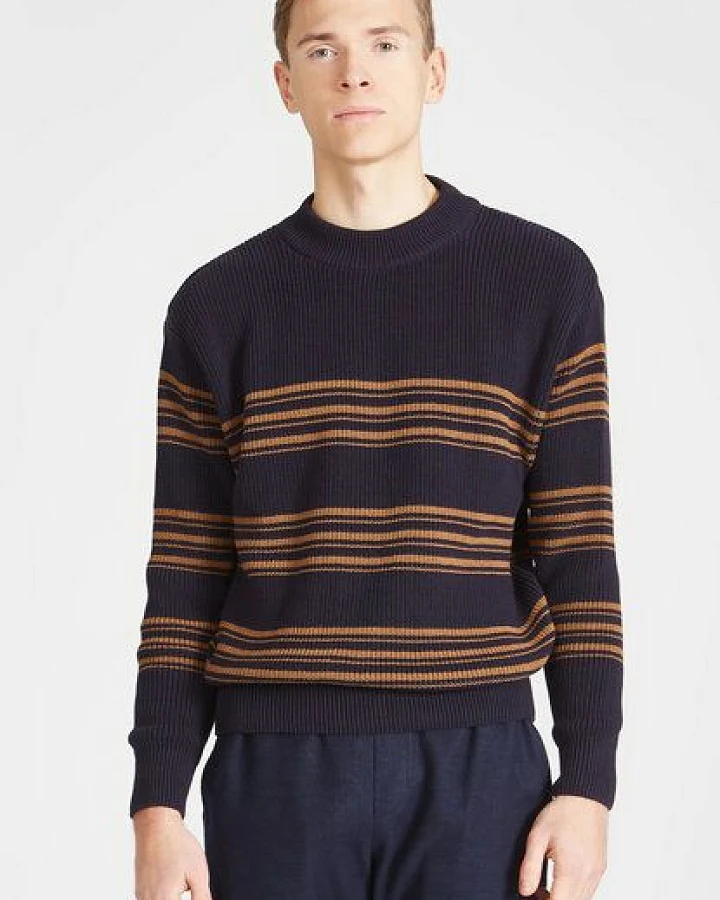 Givn Berlin Herren Strickpullover mit Streifen aus Bio-Baumwolle - KAY