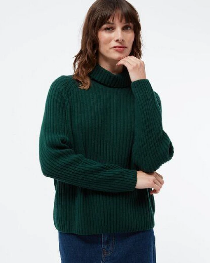 Givn Berlin Strickpullover GBCASSIA mit Rollkragen aus recyceltem Wollgemisch