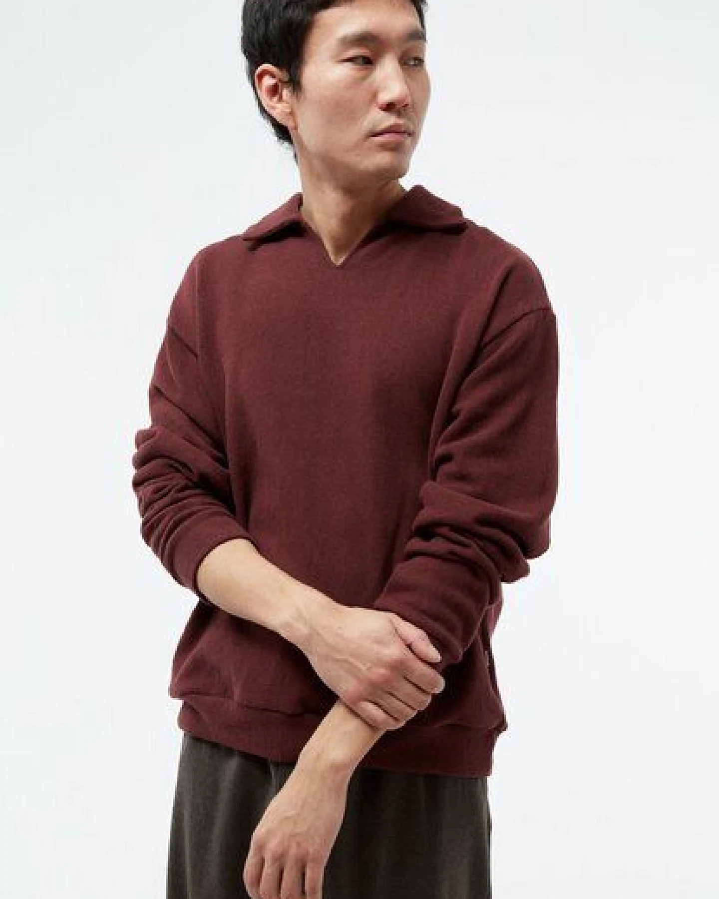 Givn Berlin Sweater GBBELA aus recycelter Baumwolle mit Kragen – Ansicht 2
