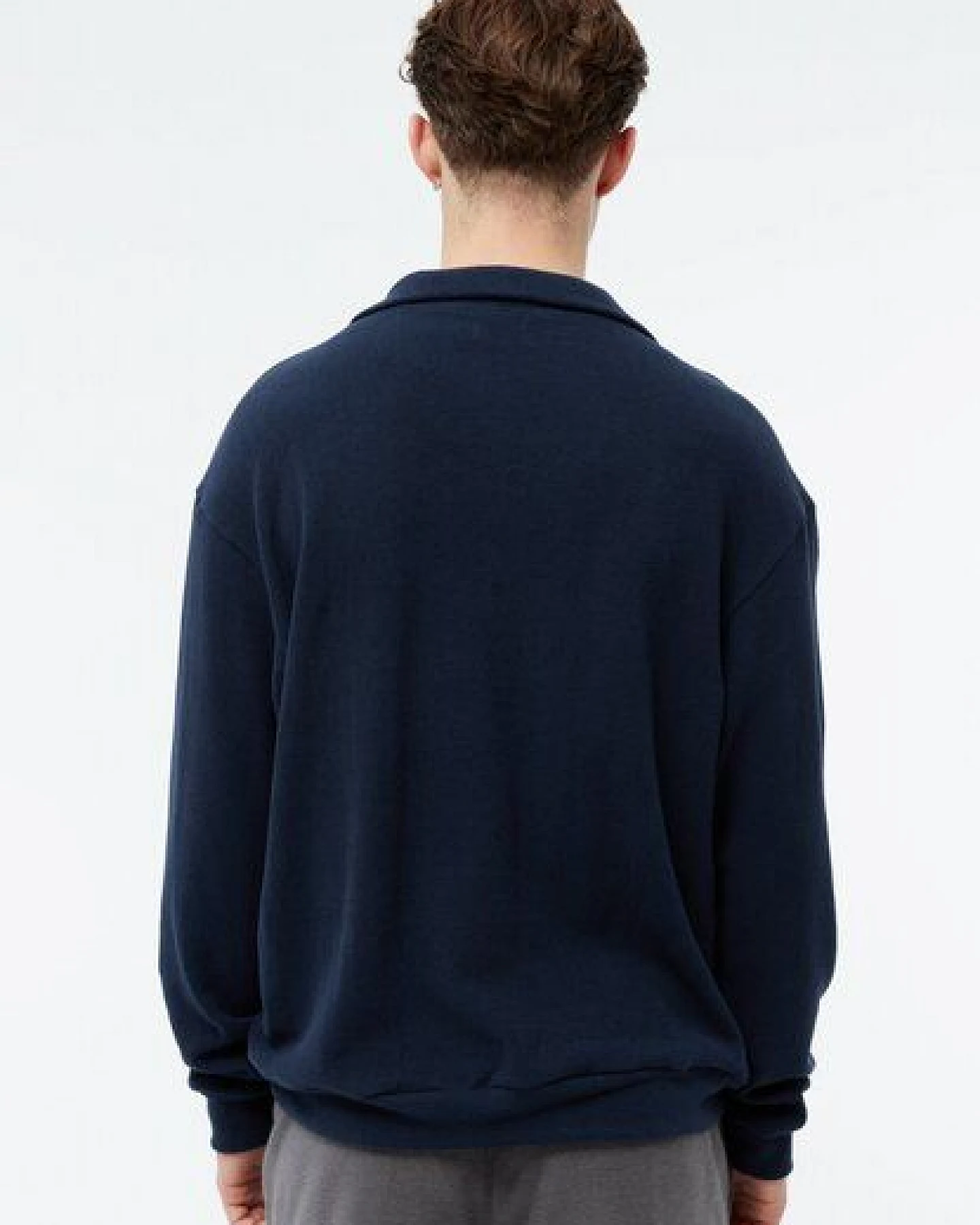 Givn Berlin Sweater GBBELA aus recycelter Baumwolle mit Kragen – Ansicht 3