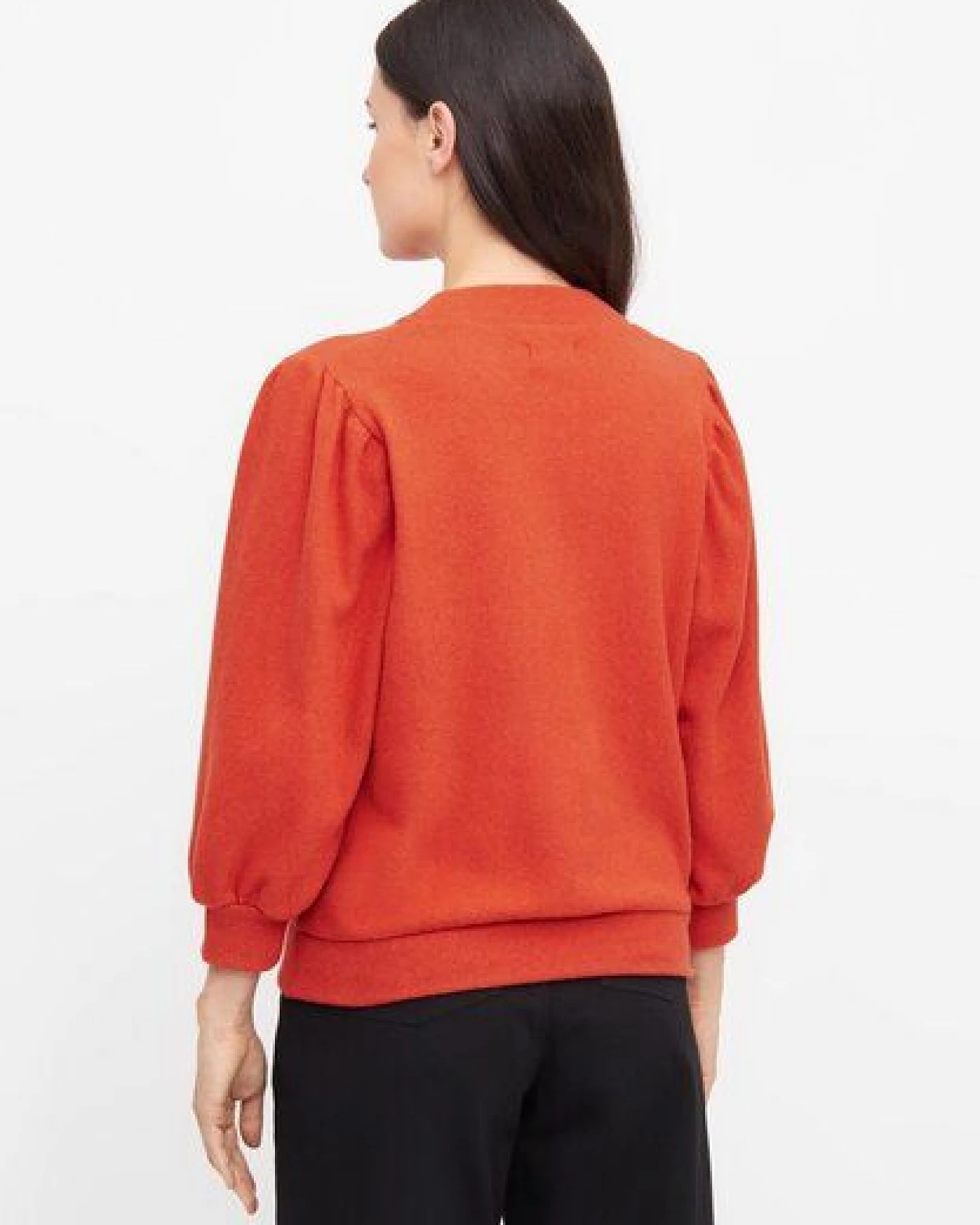 Givn Berlin Sweater GBCLOUDY aus recycelter Baumwolle mit Puffärmeln – Ansicht 4