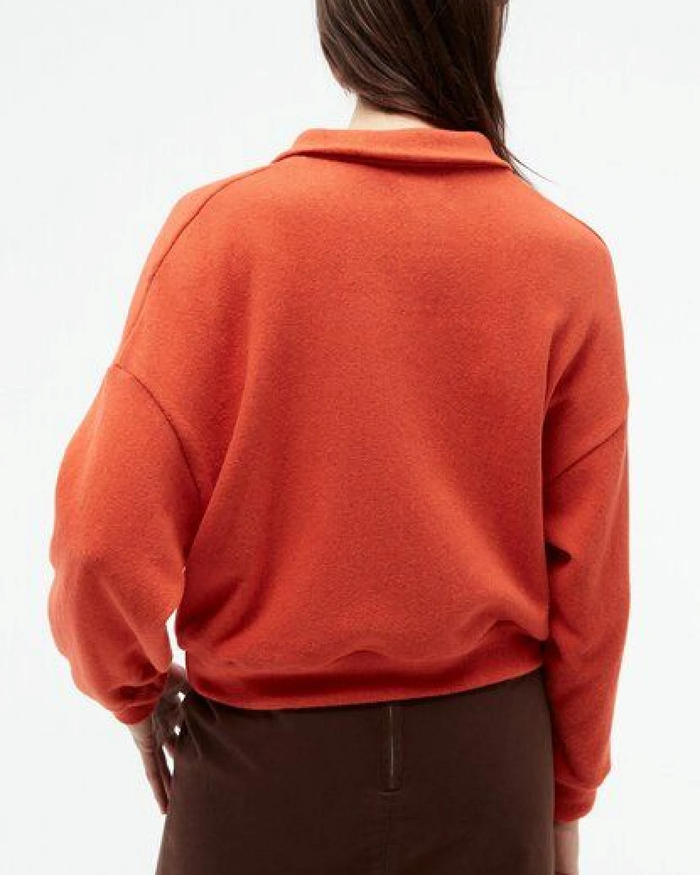 Givn Berlin Sweater GBRESA aus recycelter Baumwolle mit Kragen – Ansicht 3