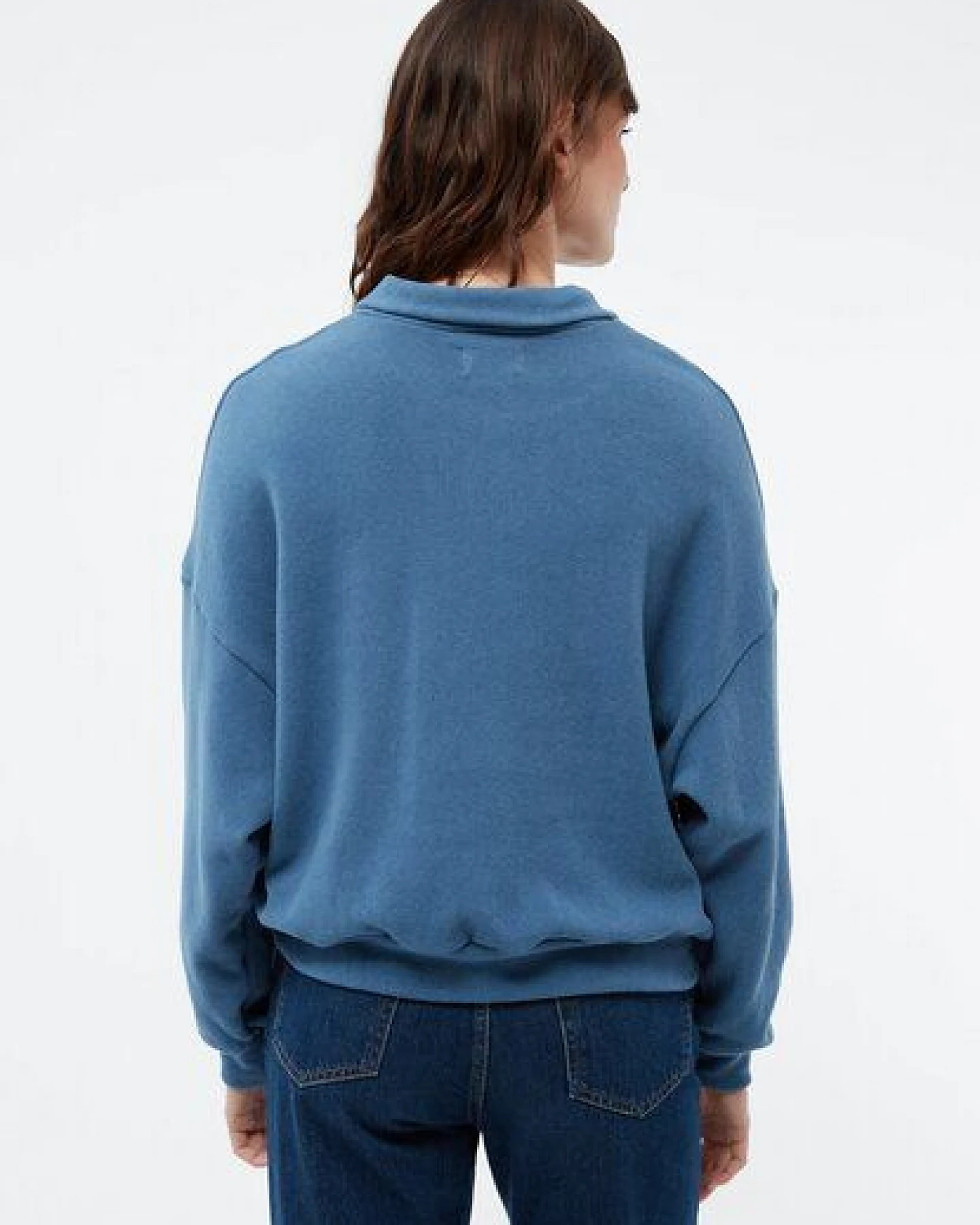 Givn Berlin Sweater GBRESA aus recycelter Baumwolle mit Kragen – Ansicht 4