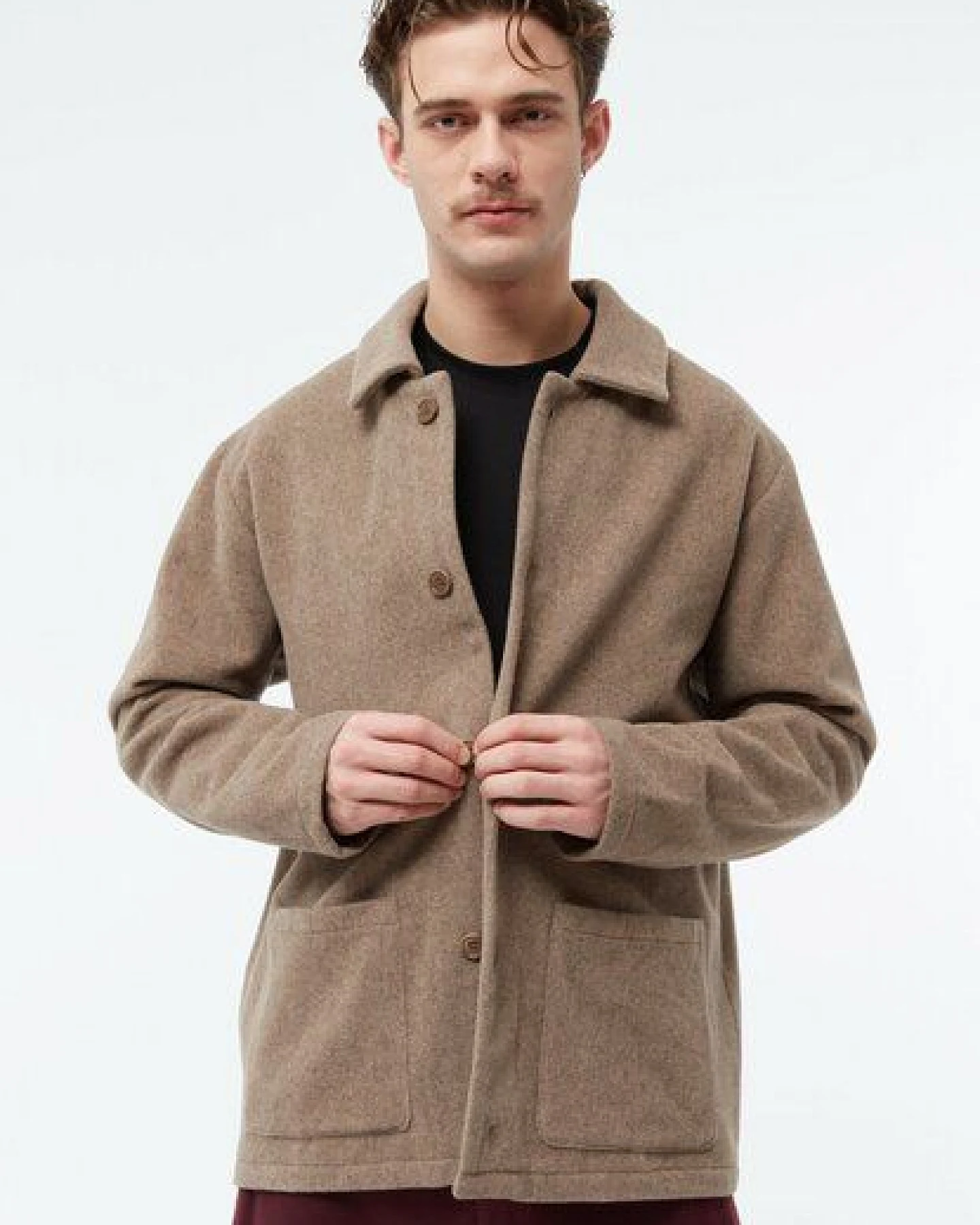 Givn Berlin Wolljacke GBVINCENT aus recyceltem Wollgemisch – Ansicht 2