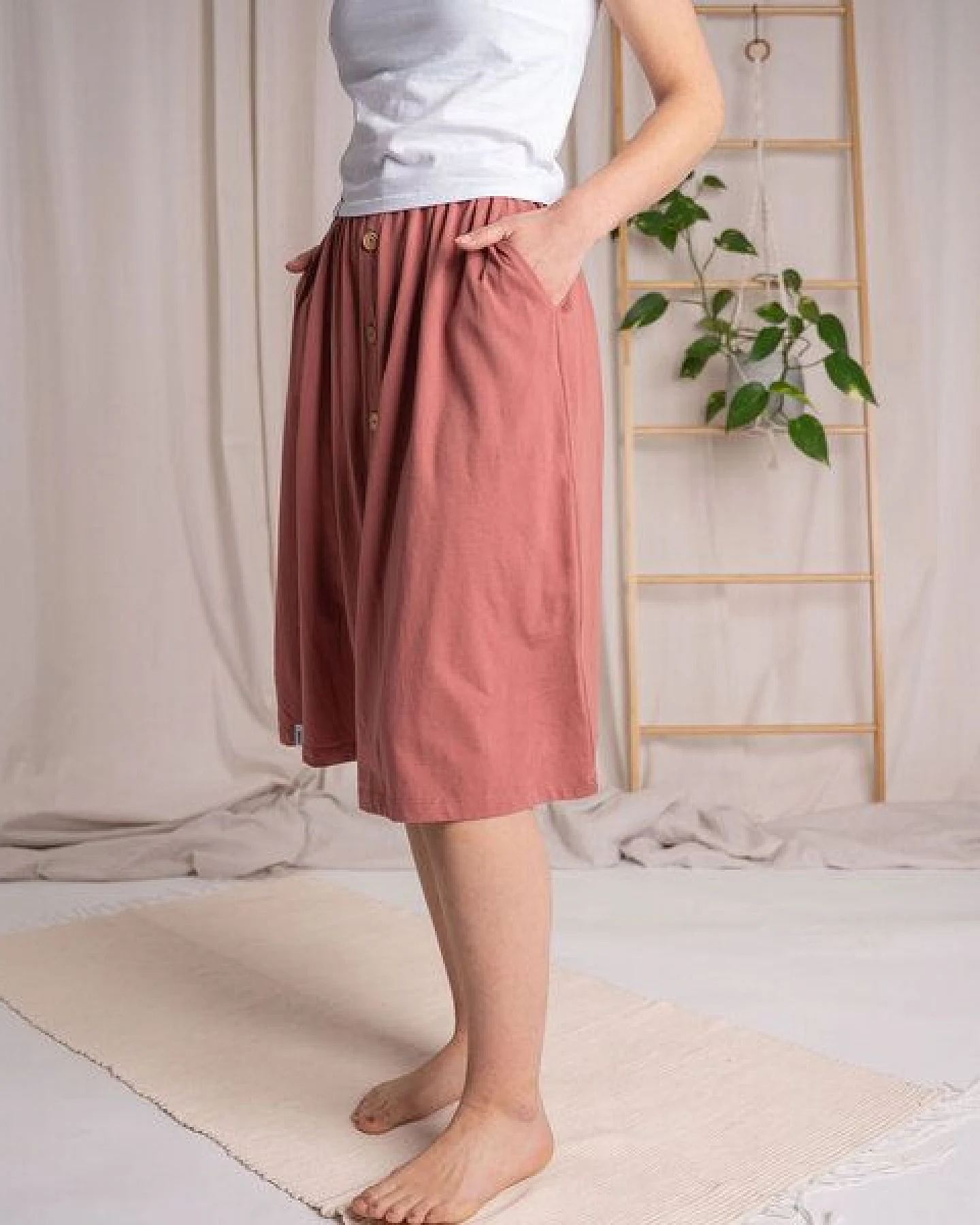 Vresh Clothing Vlorentina - Rock aus Biobaumwoll-Mix – Ansicht 2