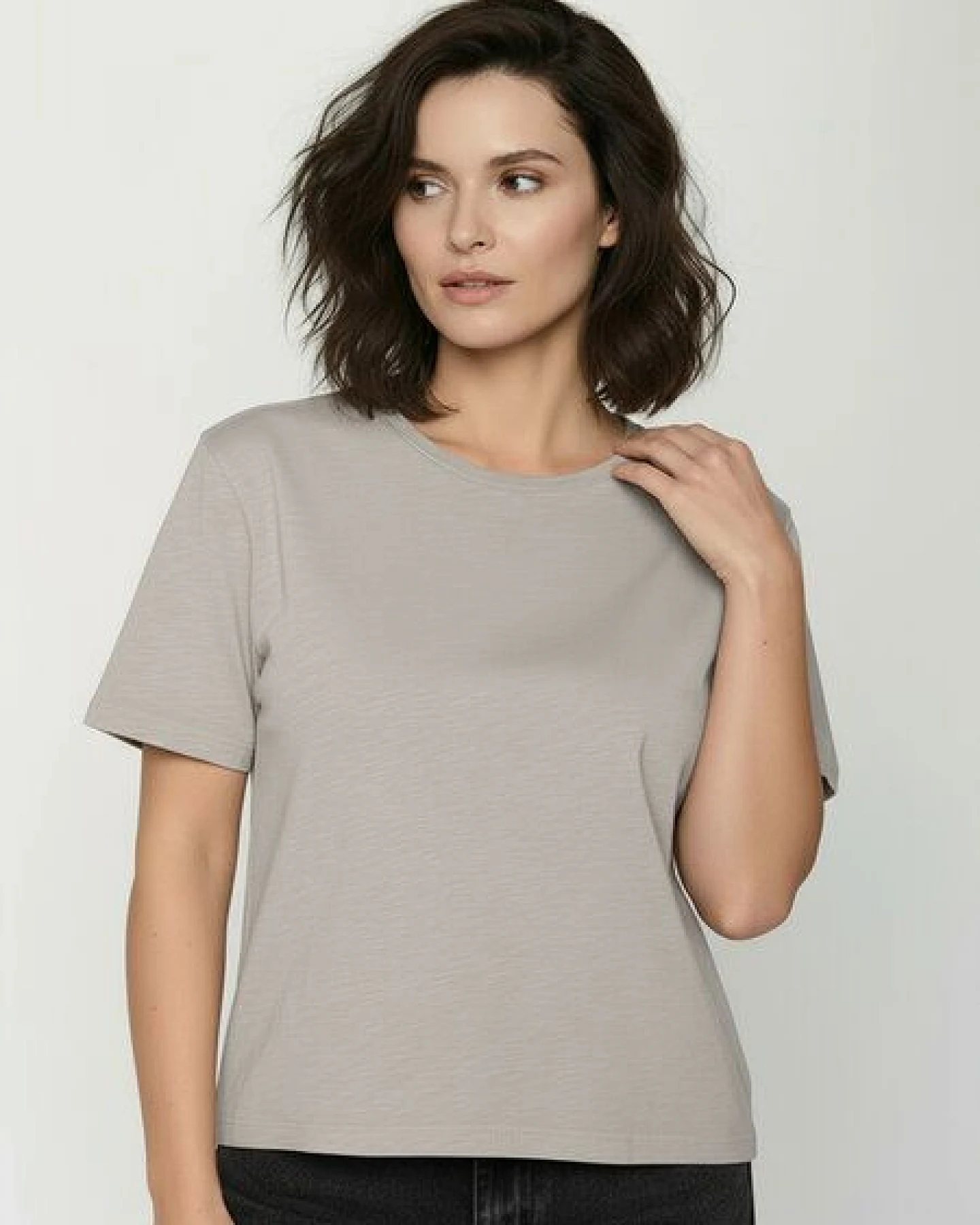 GREENBOMB Basic Nova - Kastiges T-Shirt aus Bio-Baumwolle / GOTS / Fair & Vegan – Ansicht 2