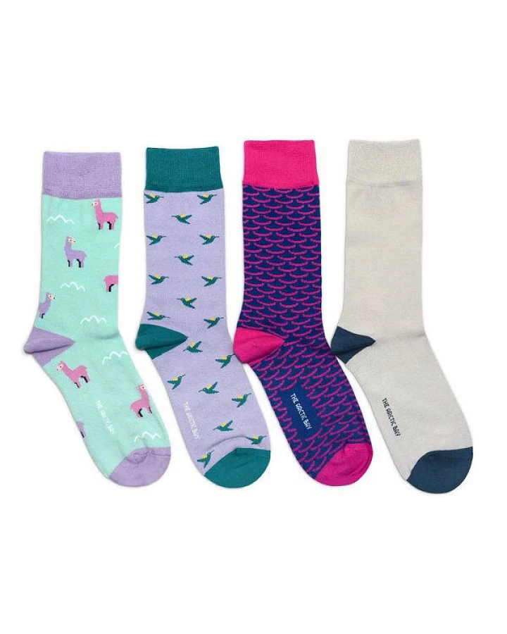 The Arctic Bay Bio-Baumwollsocken 4 Paar – Zefyr Edition – Doppelfadig, Weich & Bequem – Nachhaltig & Hergestellt in EU