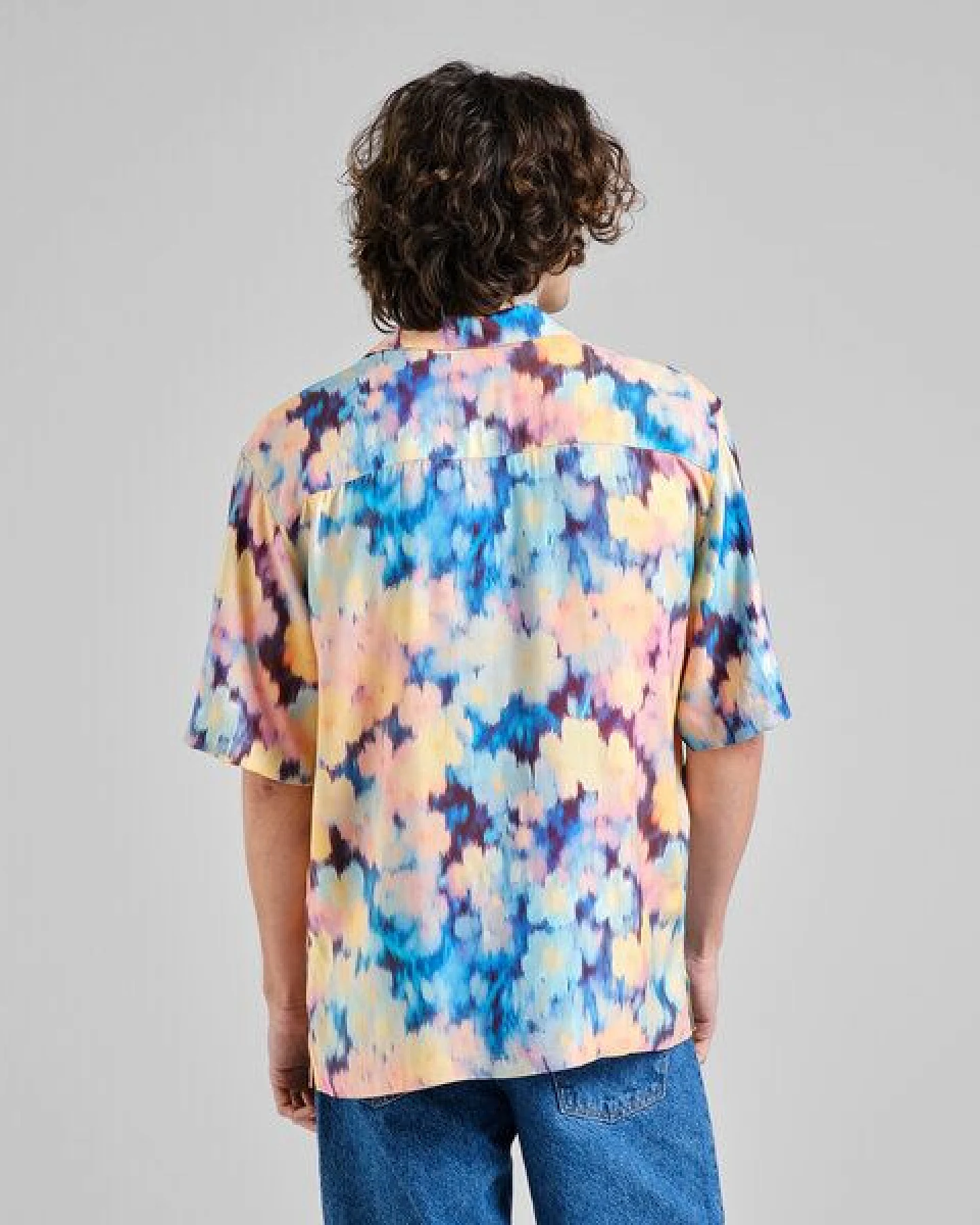 DEDICATED Hemd Marstrand mit Ikat Field‑Print Blumenmuster – Ansicht 4