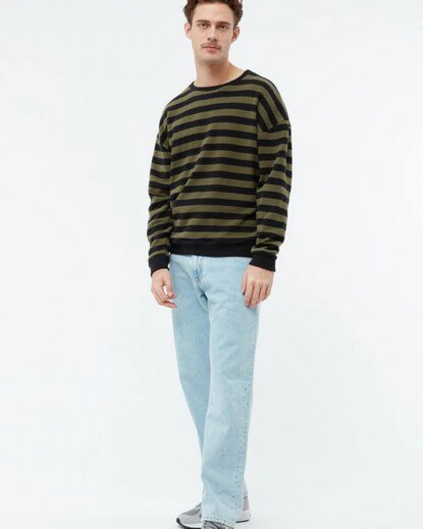 Givn Berlin Gestreifter Sweater GBANTHONY aus recycelter Baumwolle – Ansicht 2