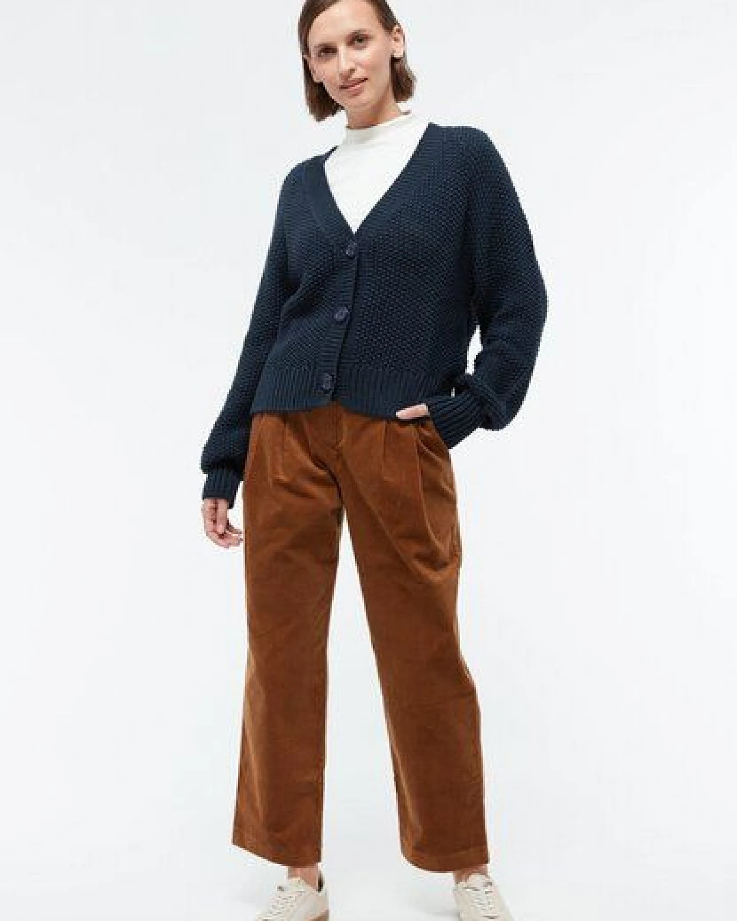 Givn Berlin Strickcardigan GBNELE relaxed Fit aus Bio-Baumwolle mit Struktur – Ansicht 2