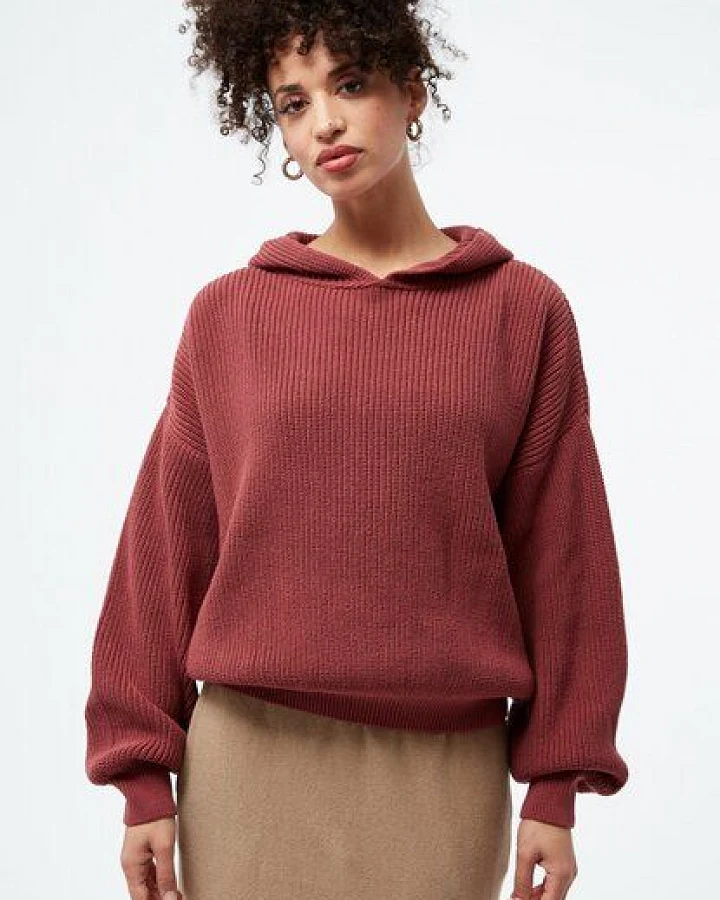 Givn Berlin Strickpullover GBMARIELLA relaxed Fit aus Bio-Baumwolle mit Kaputze
