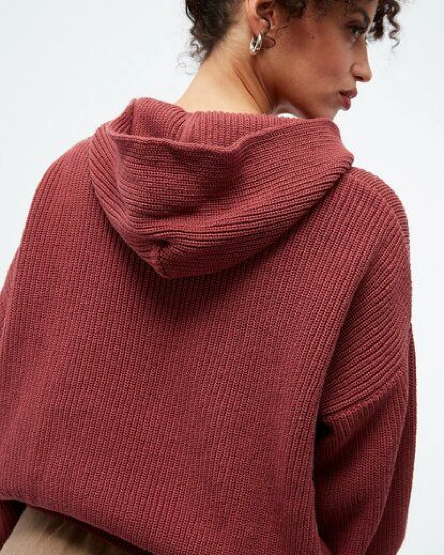 Givn Berlin Strickpullover GBMARIELLA relaxed Fit aus Bio-Baumwolle mit Kaputze – Ansicht 3