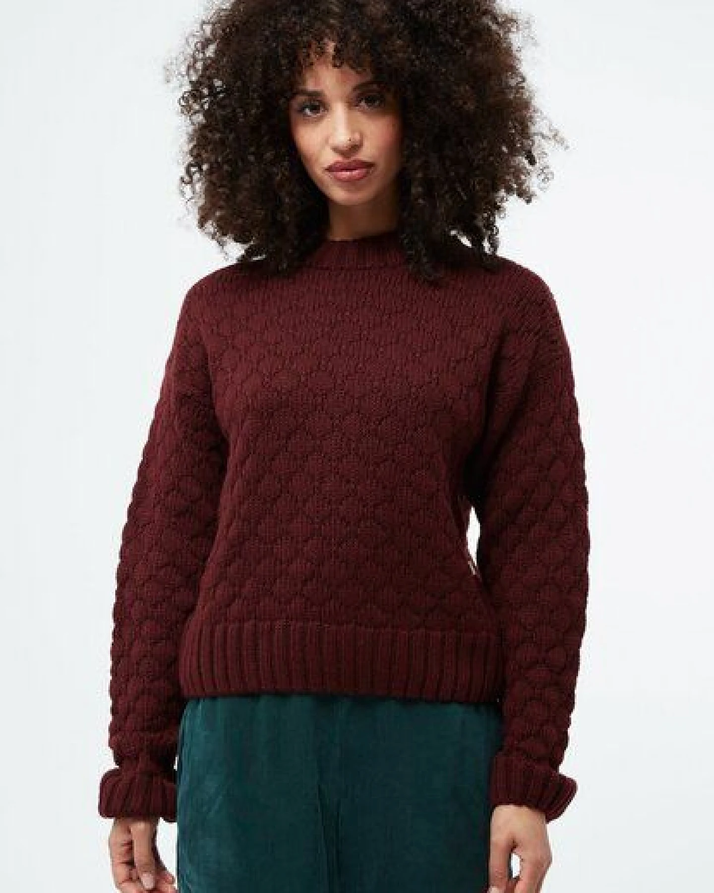 Givn Berlin Stricksweater GBJUSTINE aus Bio-Merinowolle mit Bubbleknit – Ansicht 2