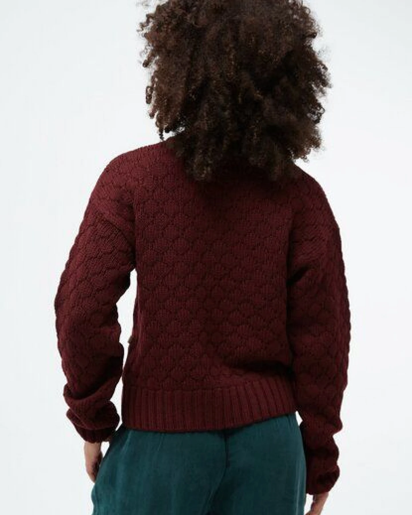 Givn Berlin Stricksweater GBJUSTINE aus Bio-Merinowolle mit Bubbleknit – Ansicht 3