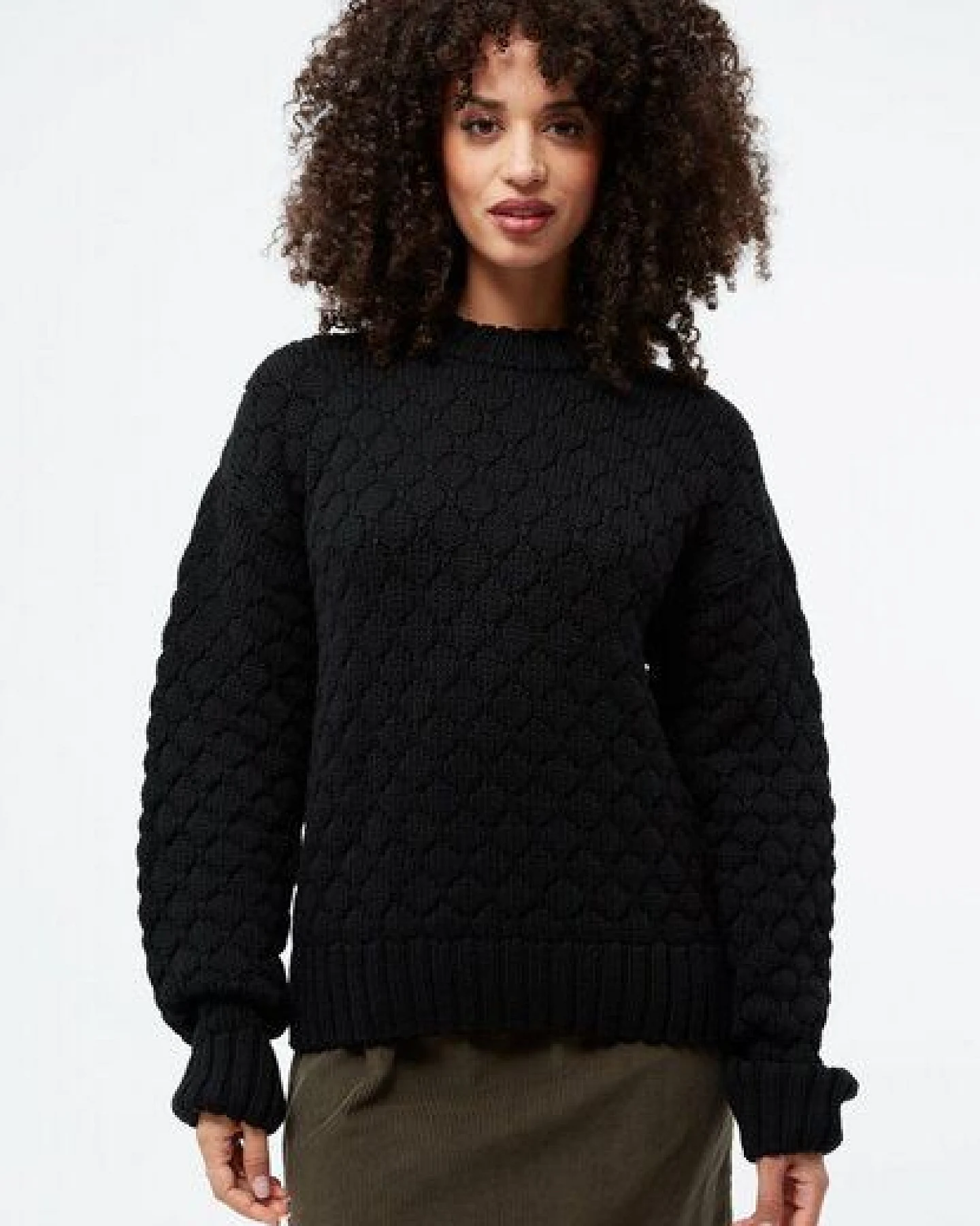 Givn Berlin Stricksweater GBJUSTINE aus Bio-Merinowolle mit Bubbleknit – Ansicht 2