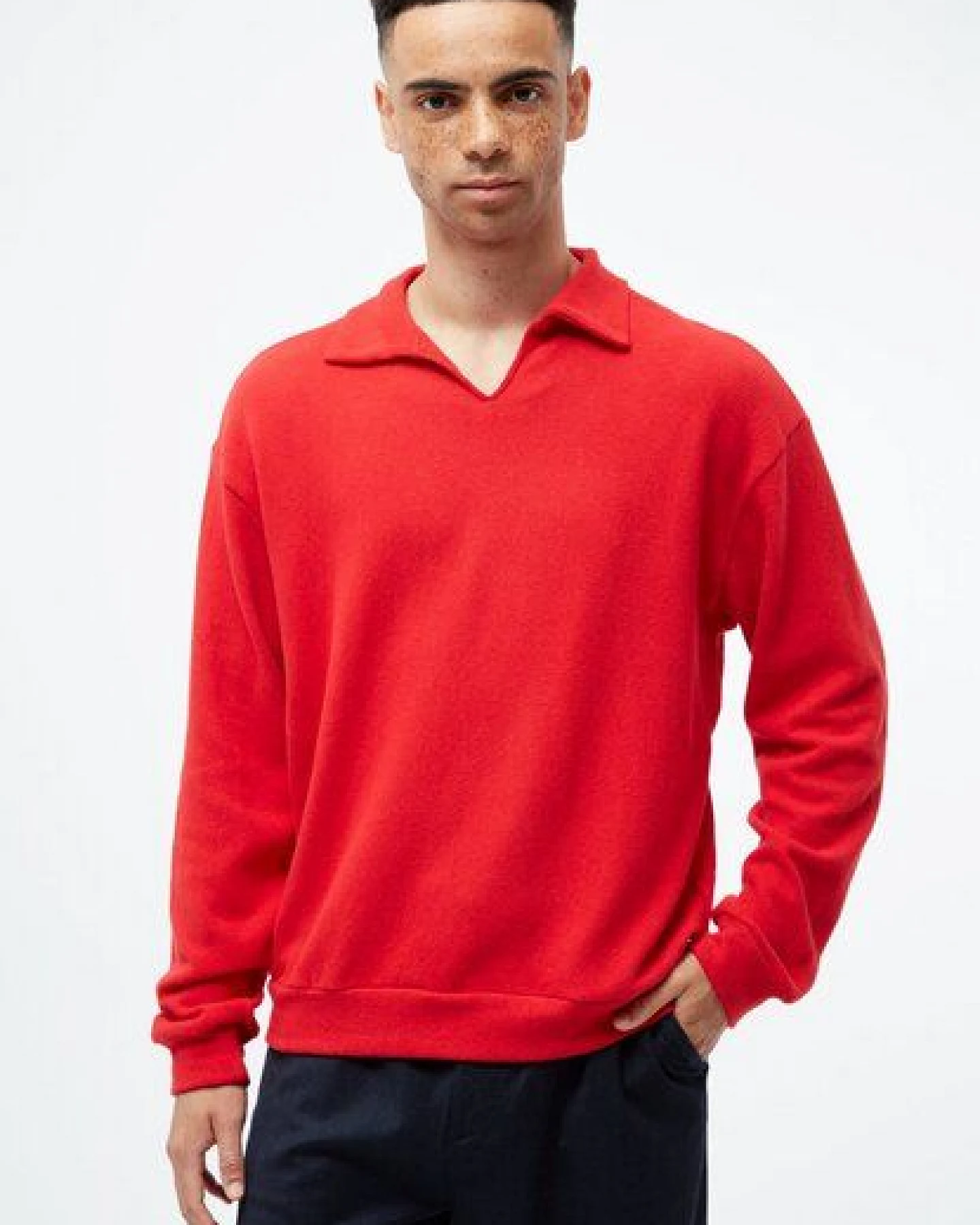 Givn Berlin Sweater GBBELA aus recycelter Baumwolle mit Kragen – Ansicht 2