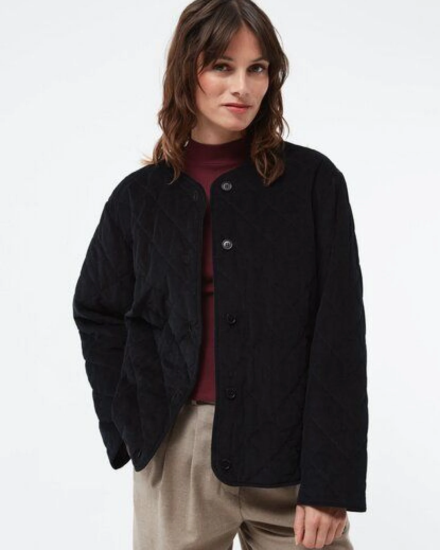 Givn Berlin Steppjacke GBBETHANY aus Babycord – Ansicht 3