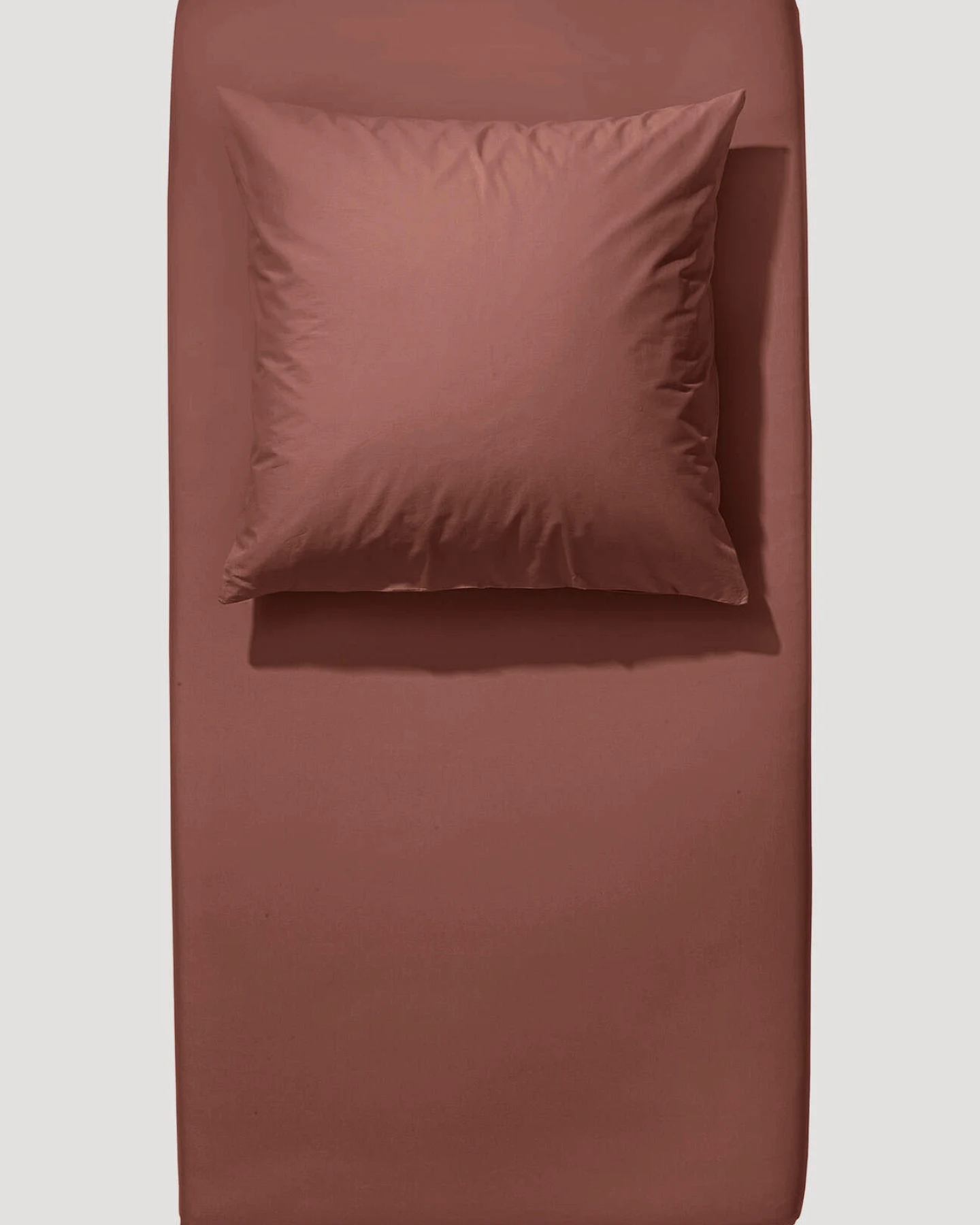 hessnatur Jersey Spannbettlaken aus Bio-Baumwolle - rot - Größe 180x200x28 cm – Ansicht 2