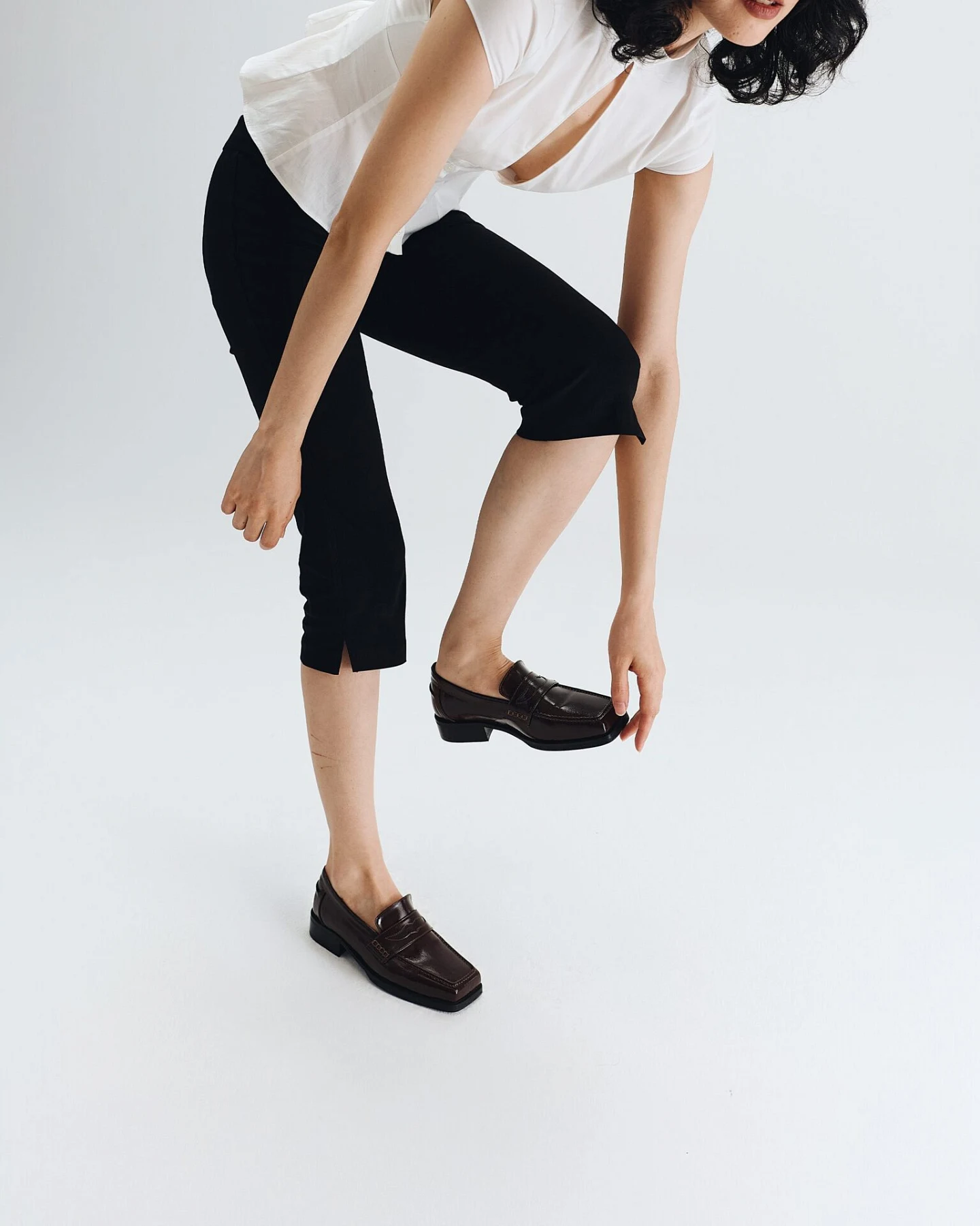 Prev Damen vegan Loafer Joan In Deep Plum – Ansicht 2