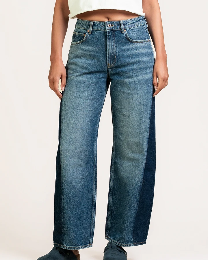 Kuyichi Damen vegan Jeans Lucy Loose Shadow Blue