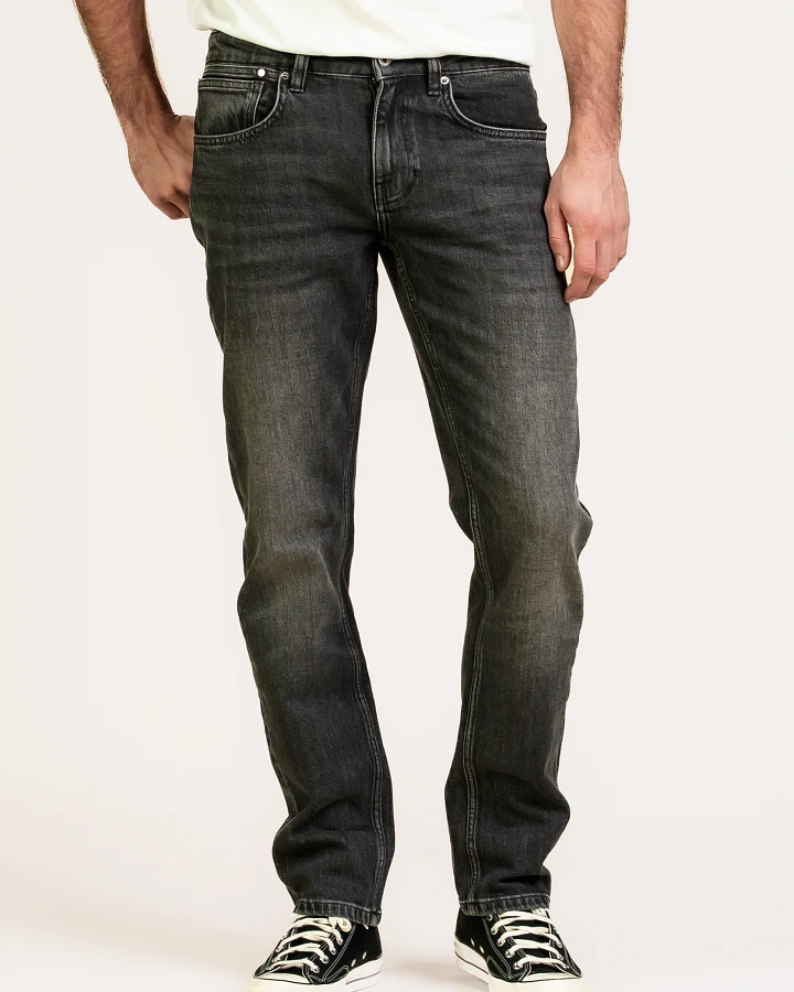 Kuyichi Herren vegan Jeans Nick Straight Moon Schwarz
