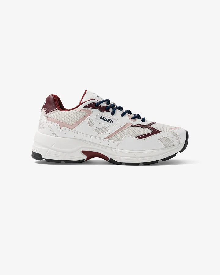 MoEa Herren vegan Sneaker Rush Weiß/Pink Grape