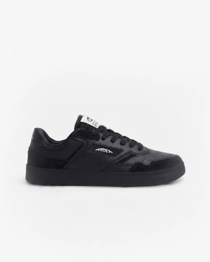 MoEa Herren vegan Sneaker Origin Low Komplett Schwarz Corn