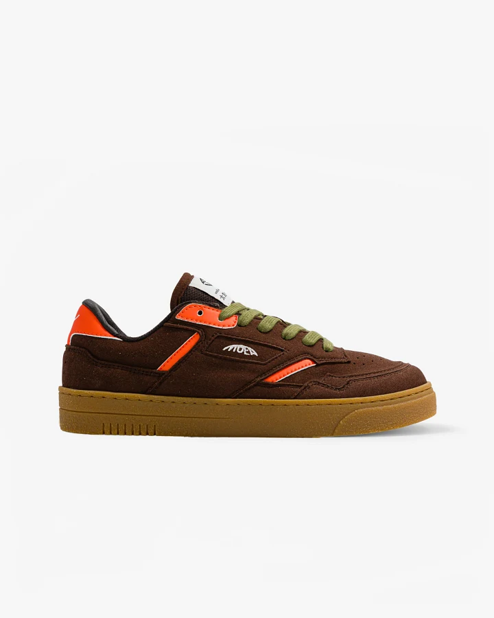 MoEa Herren vegan Sneakers Origin Low Braun/Orange Corn