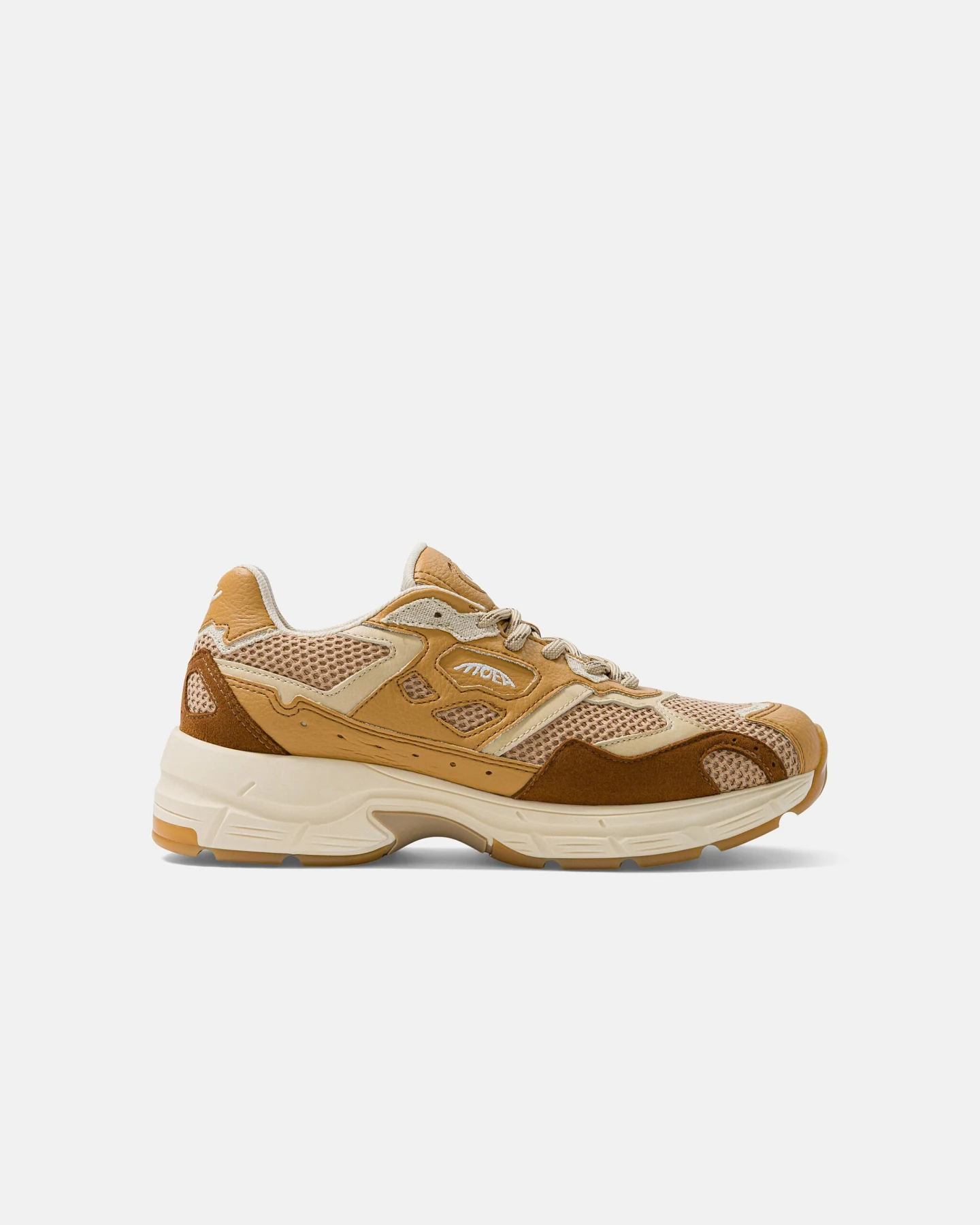 MoEa Herren vegan Sneaker Rush Full Camel In Braun Mit Maismuster – Ansicht 2