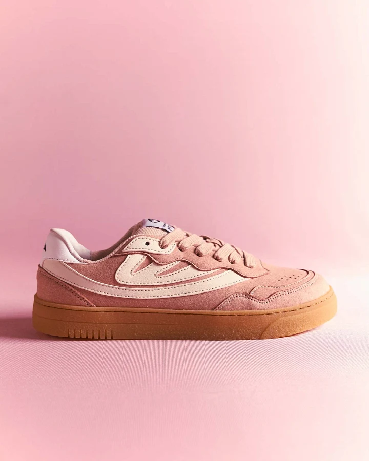 MoEa Herren vegan Sneaker Veyron Low Blush Aus Veganem Wildleder, Maisfarben