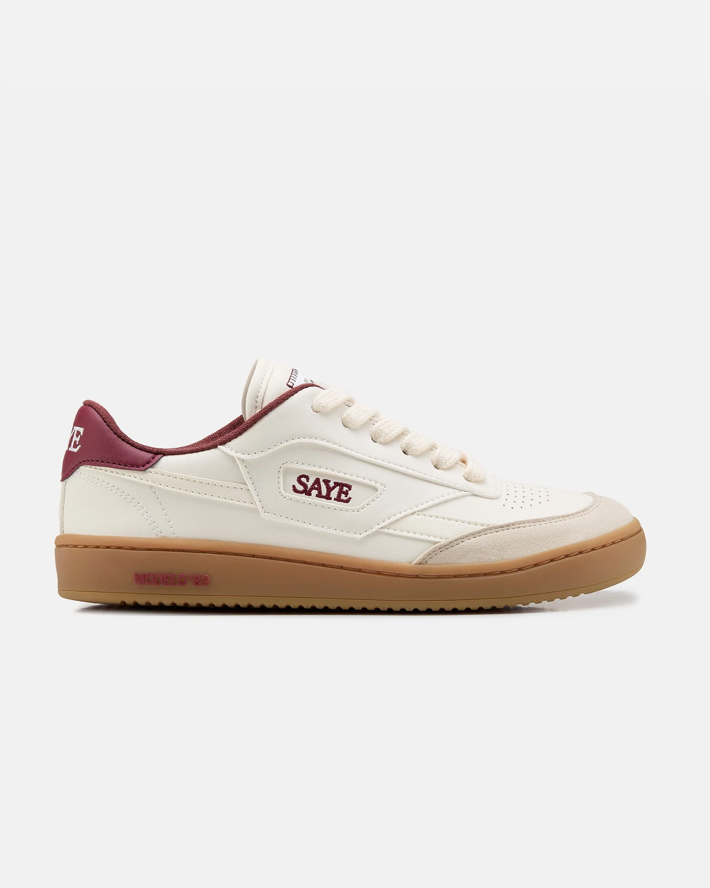 SAYE Herren vegan Sneaker M89 Boden Granat – Ansicht 2