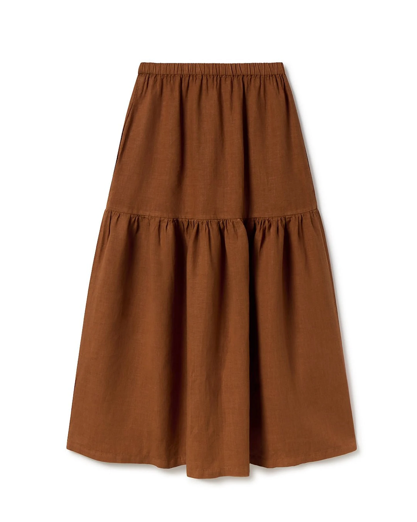 TWOTHIRDS Damen vegan Rock Lehman Umber Braun – Ansicht 2