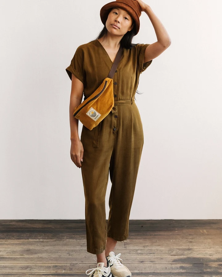 TWOTHIRDS Damen vegan Jumpsuit Wolmido Dusty Ochre