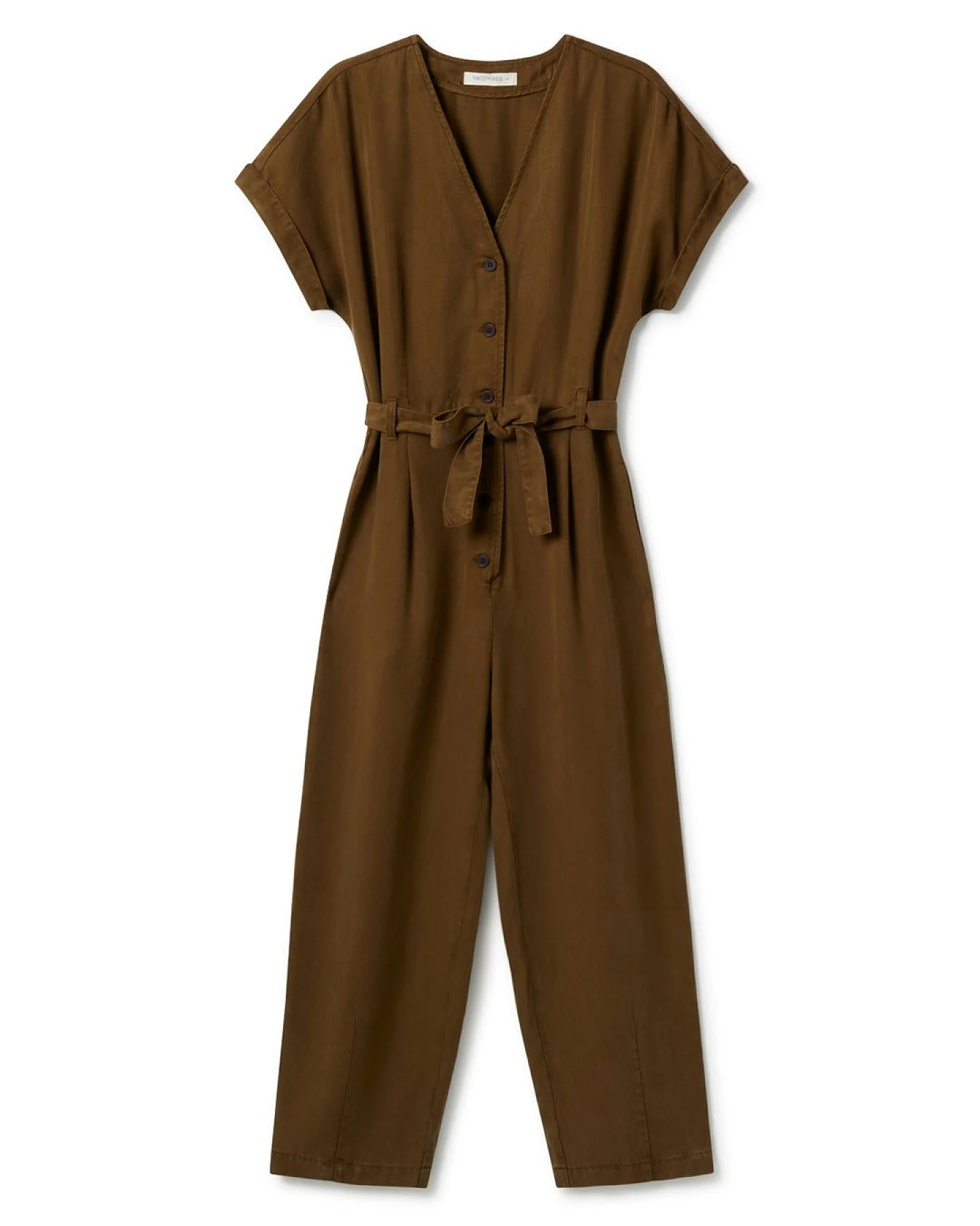 TWOTHIRDS Damen vegan Jumpsuit Wolmido Dusty Ochre – Ansicht 2