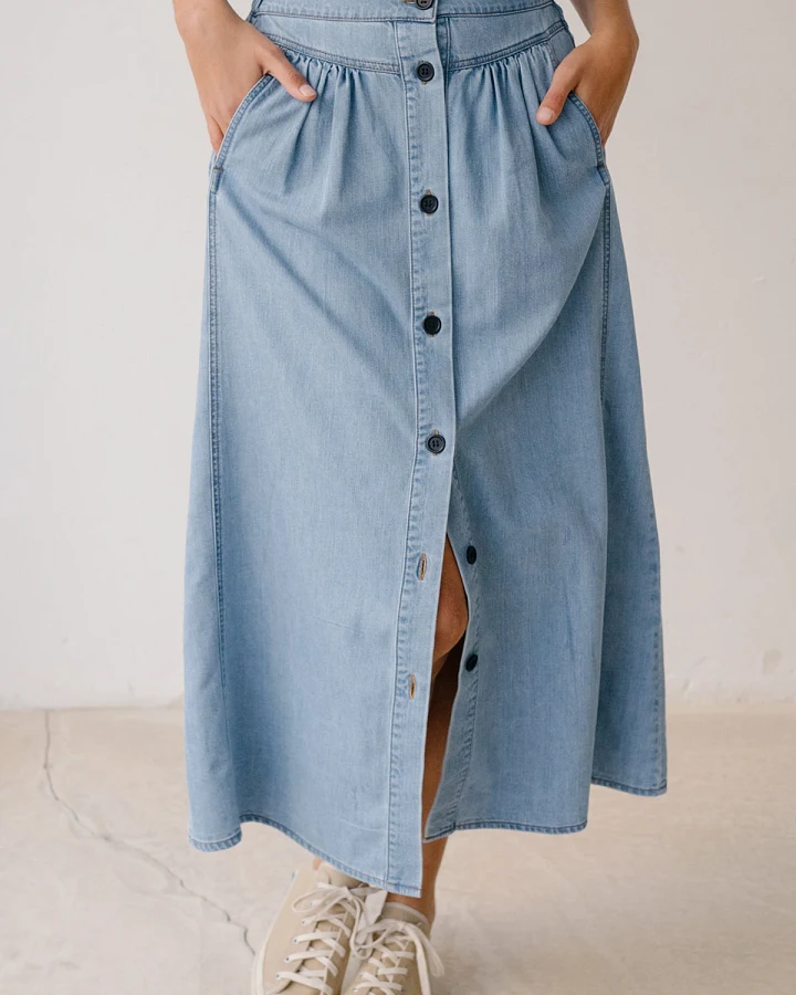 TWOTHIRDS Damen vegan Rock Zave Fresh Blue