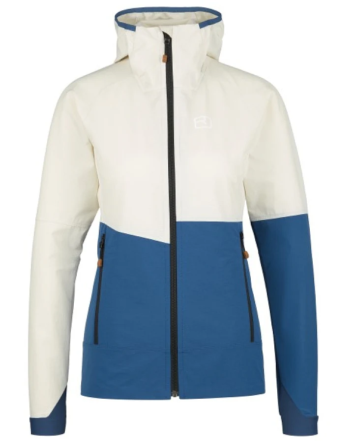 Ortovox - Women's Punta Berrino Hooded Jacket - Softshelljacke Gr XS weiß/blau