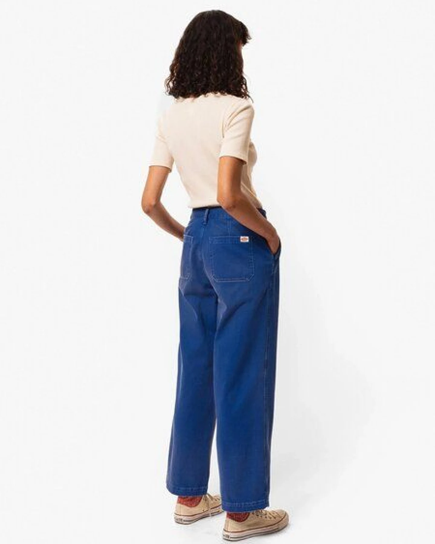 Nudie Jeans Wendy Herringbone Pants - Blue – Ansicht 3