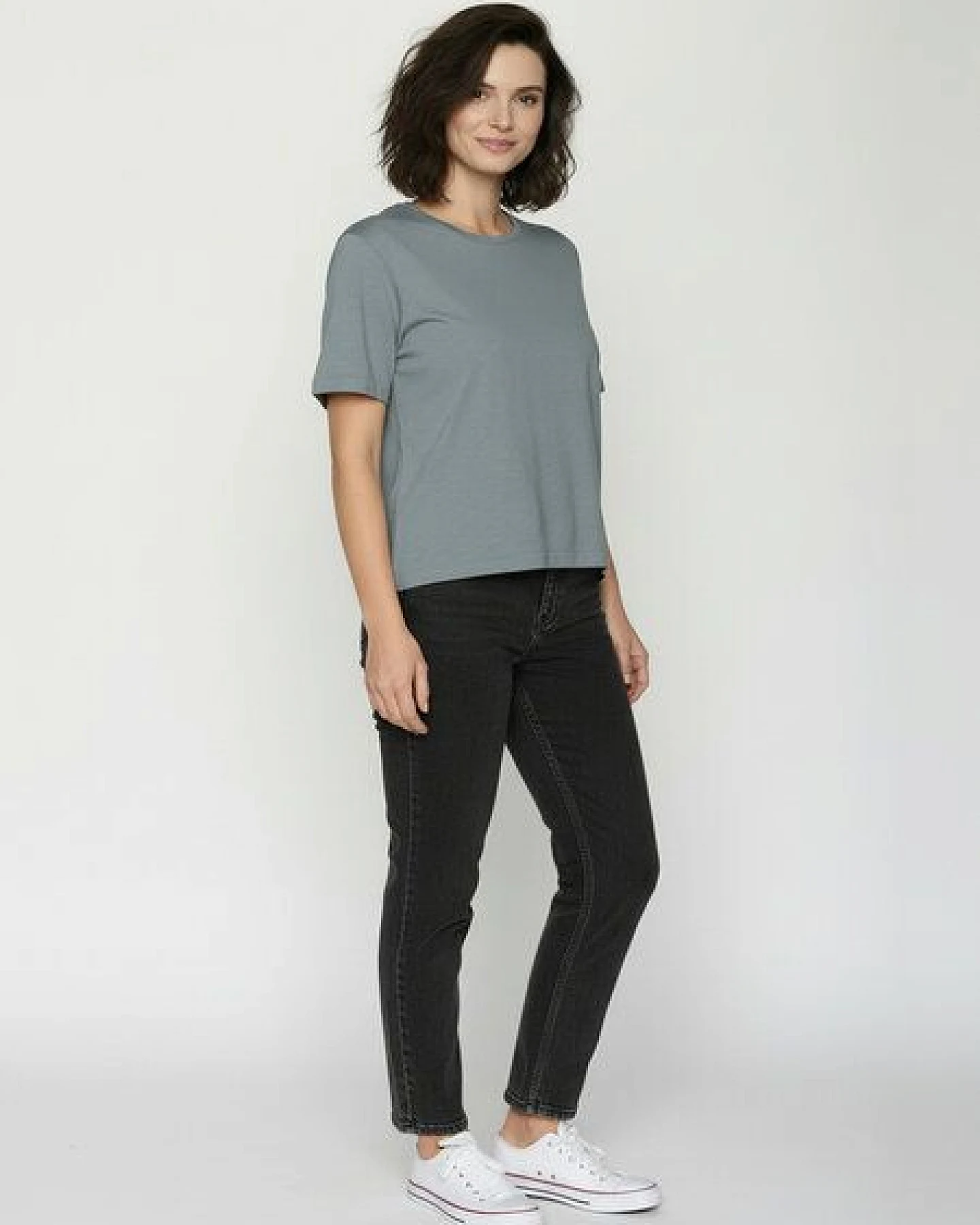 GREENBOMB Anti Social Nova - Kastiges T-Shirt aus Bio-Baumwolle / hochwertiger Print / GOTS / Fair & Vegan – Ansicht 3