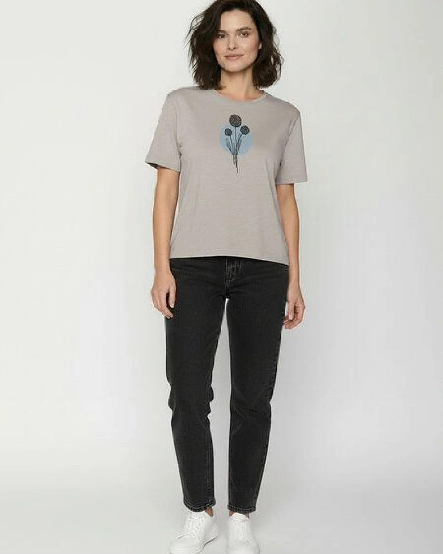 GREENBOMB Nature Allium Nova - Kastiges T-Shirt aus Bio-Baumwolle / hochwertiger Print / GOTS / Fair & Vegan – Ansicht 3