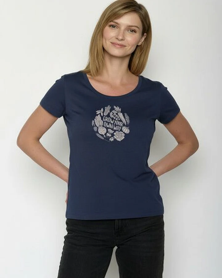 GREENBOMB Veggie Patch Loves - Sportliches T-Shirt aus Bio-Baumwolle / hochwertiger Print / GOTS / Fair & Vegan