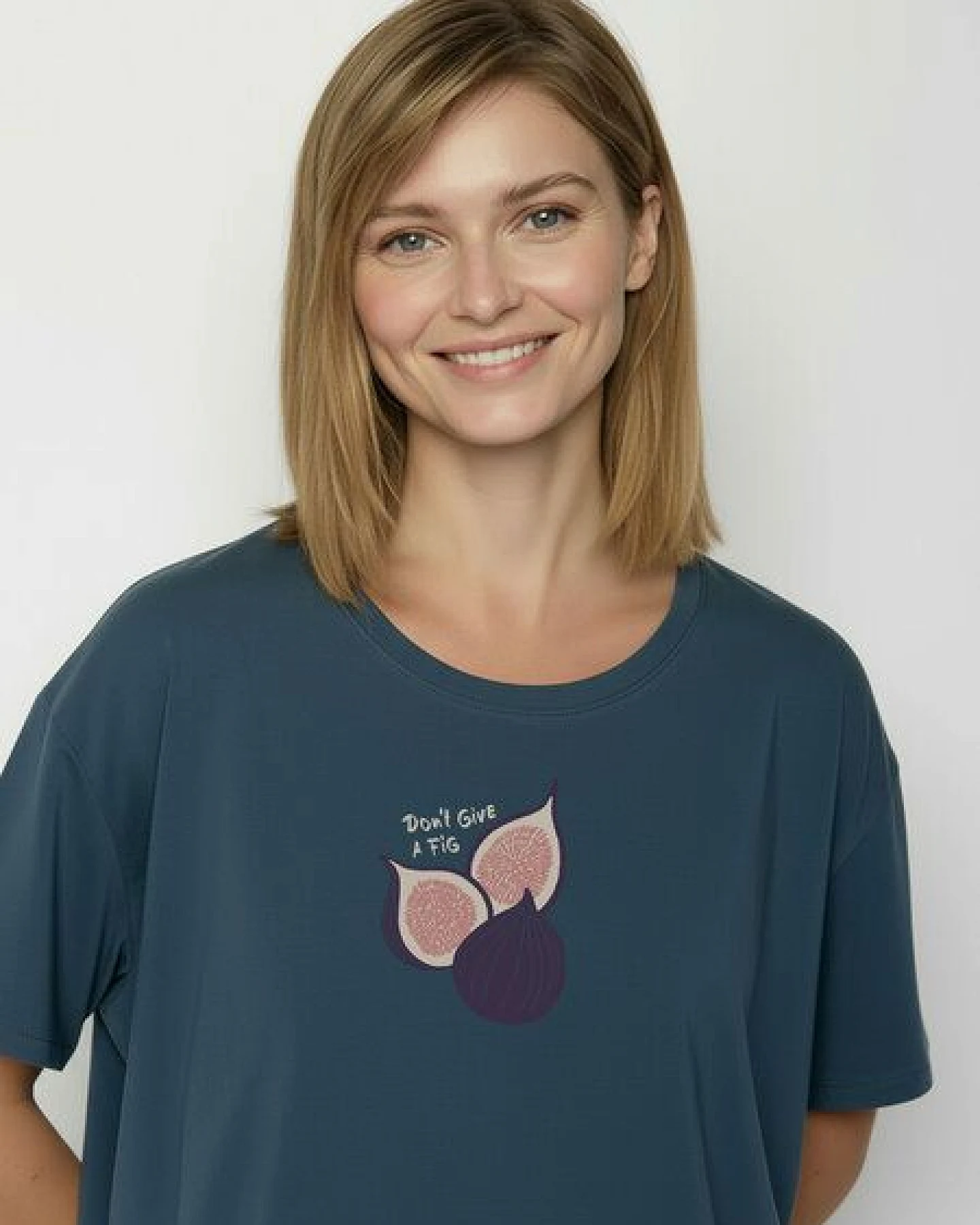 GREENBOMB Fig Feel - Lässiges T-Shirt aus Bio-Baumwoll-Mix / hochwertiger Print / GOTS / Fair & Vegan – Ansicht 2