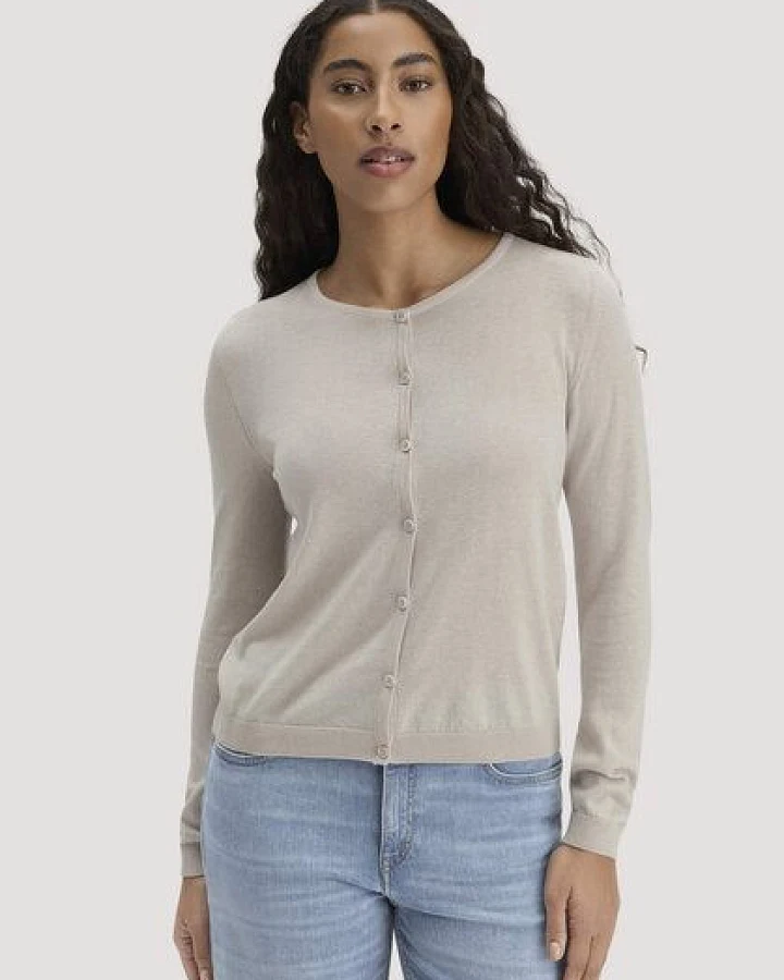 hessnatur Strickjacke Regular aus TENCEL Lyocell mit Bio-Baumwolle
