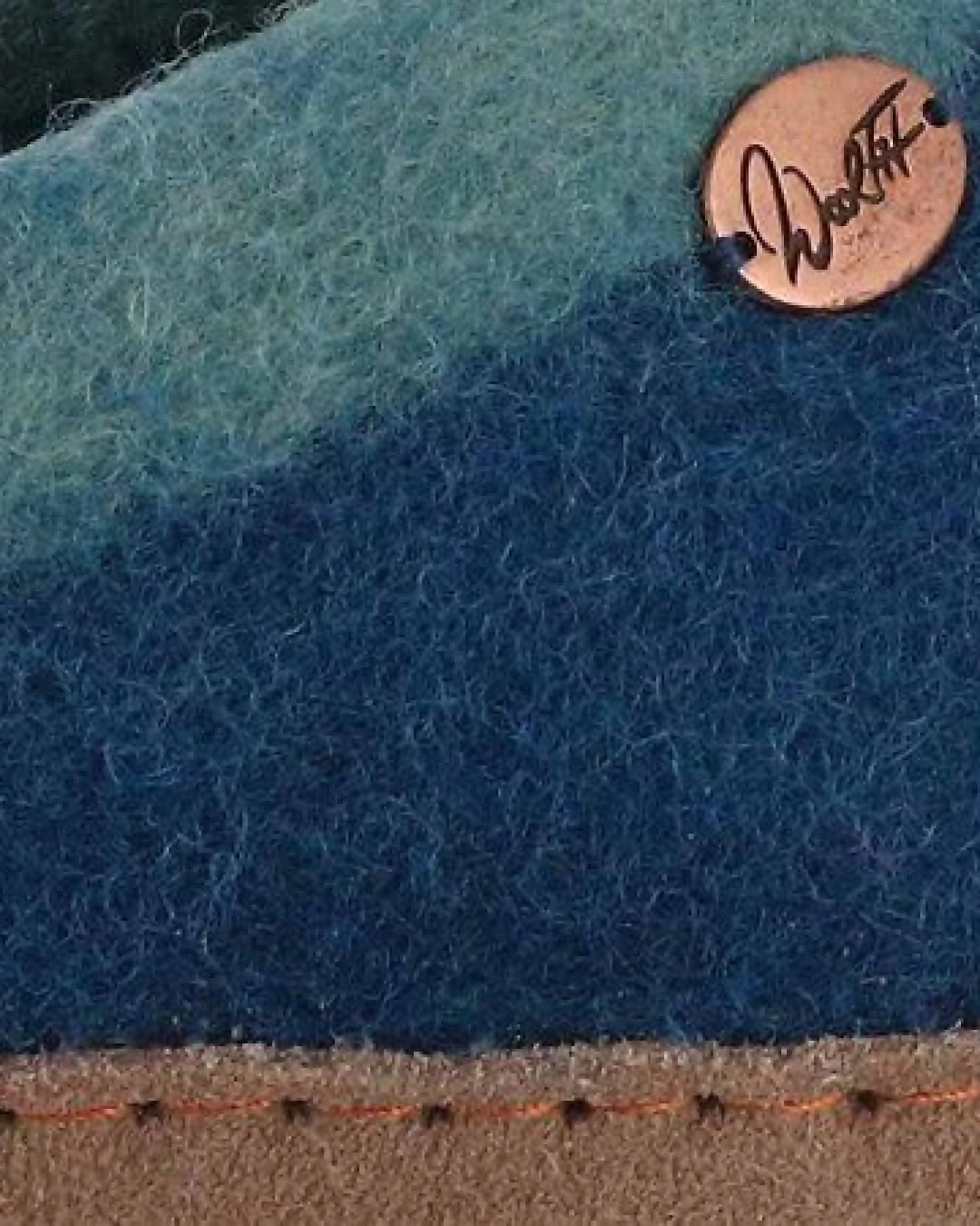 WoolFit Sherpa Barfuß-Hausschuhe unisex Filz-Pantoffeln mit Ledersohle, nachhaltig aus 100% Wolle – Ansicht 4