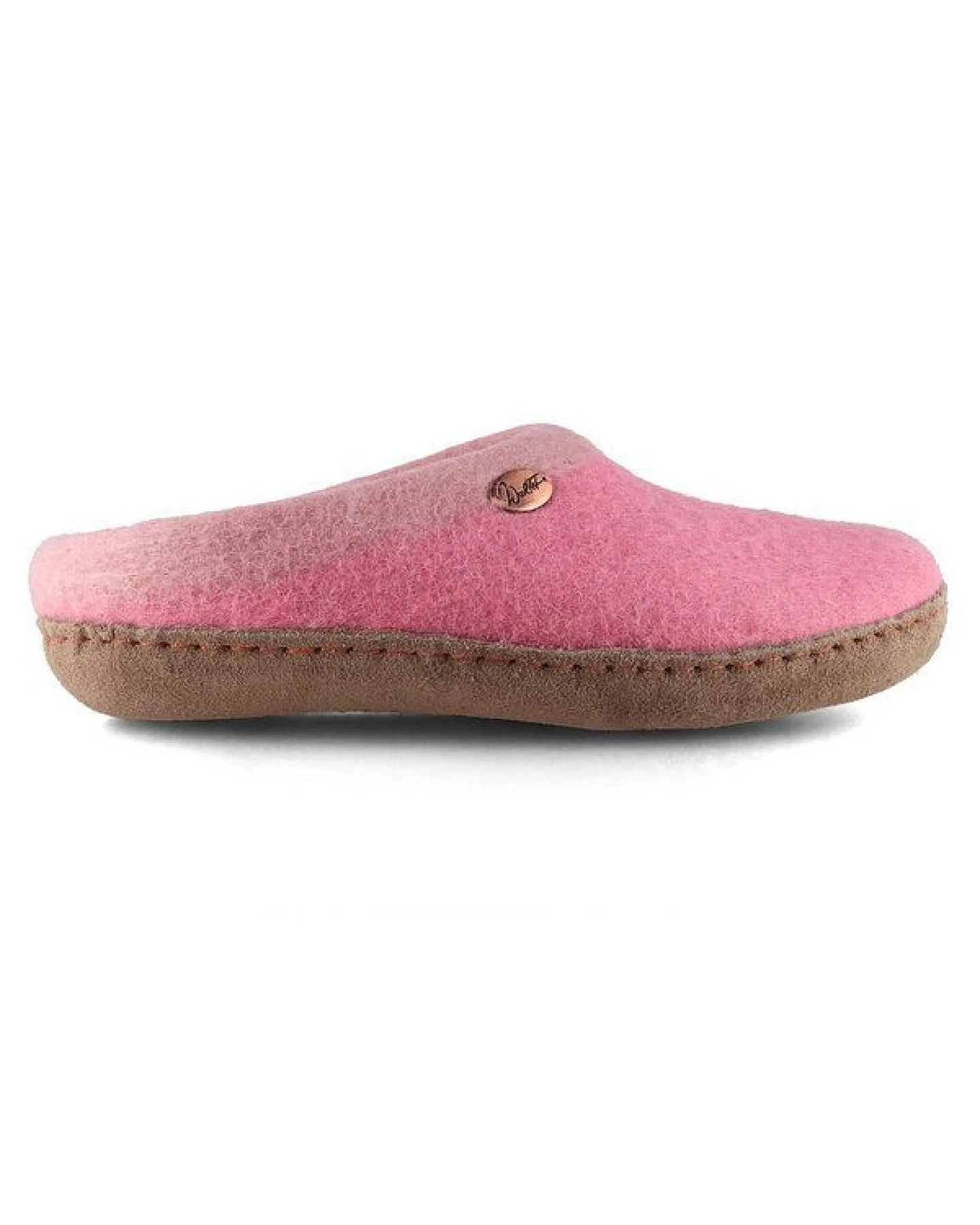 WoolFit Sherpa Barfuß-Hausschuhe unisex Filz-Pantoffeln mit Ledersohle, nachhaltig aus 100% Wolle – Ansicht 2