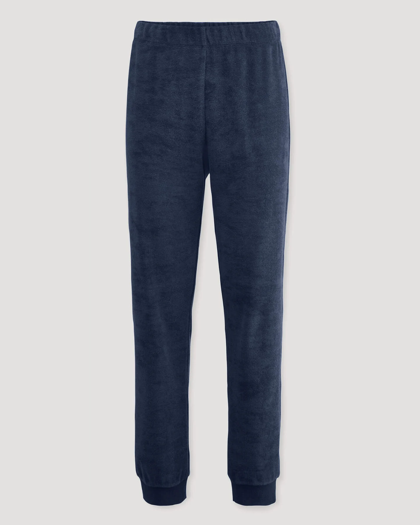 hessnatur Damen Frottee Loungehose PURE COTTON aus Bio-Baumwolle - blau - Größe 48 – Ansicht 4