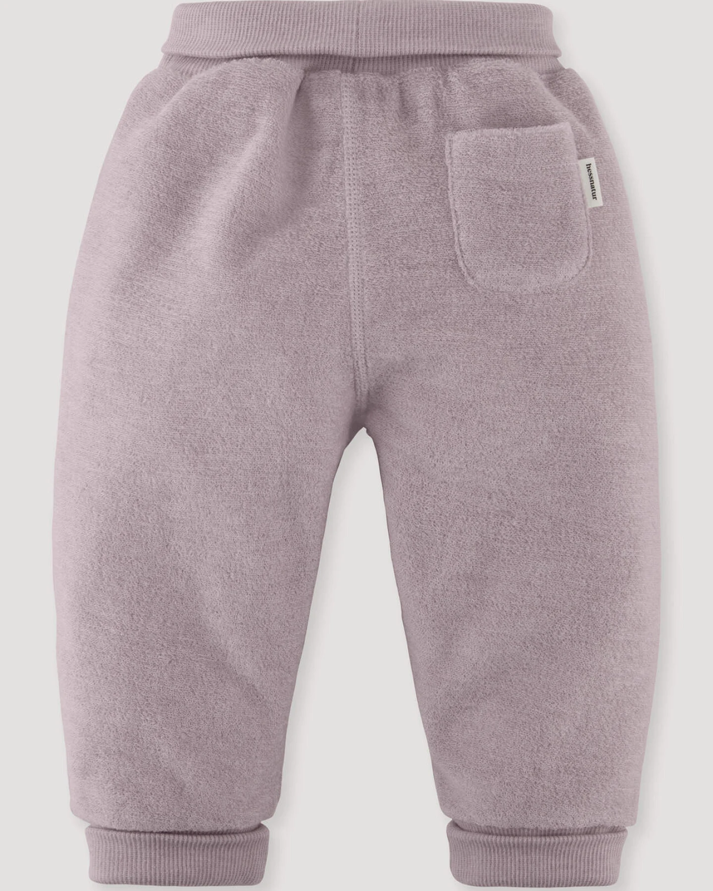 hessnatur Baby Wollfrottee Hose aus Bio-Merinowolle - rosa - Größe 86/92 – Ansicht 2