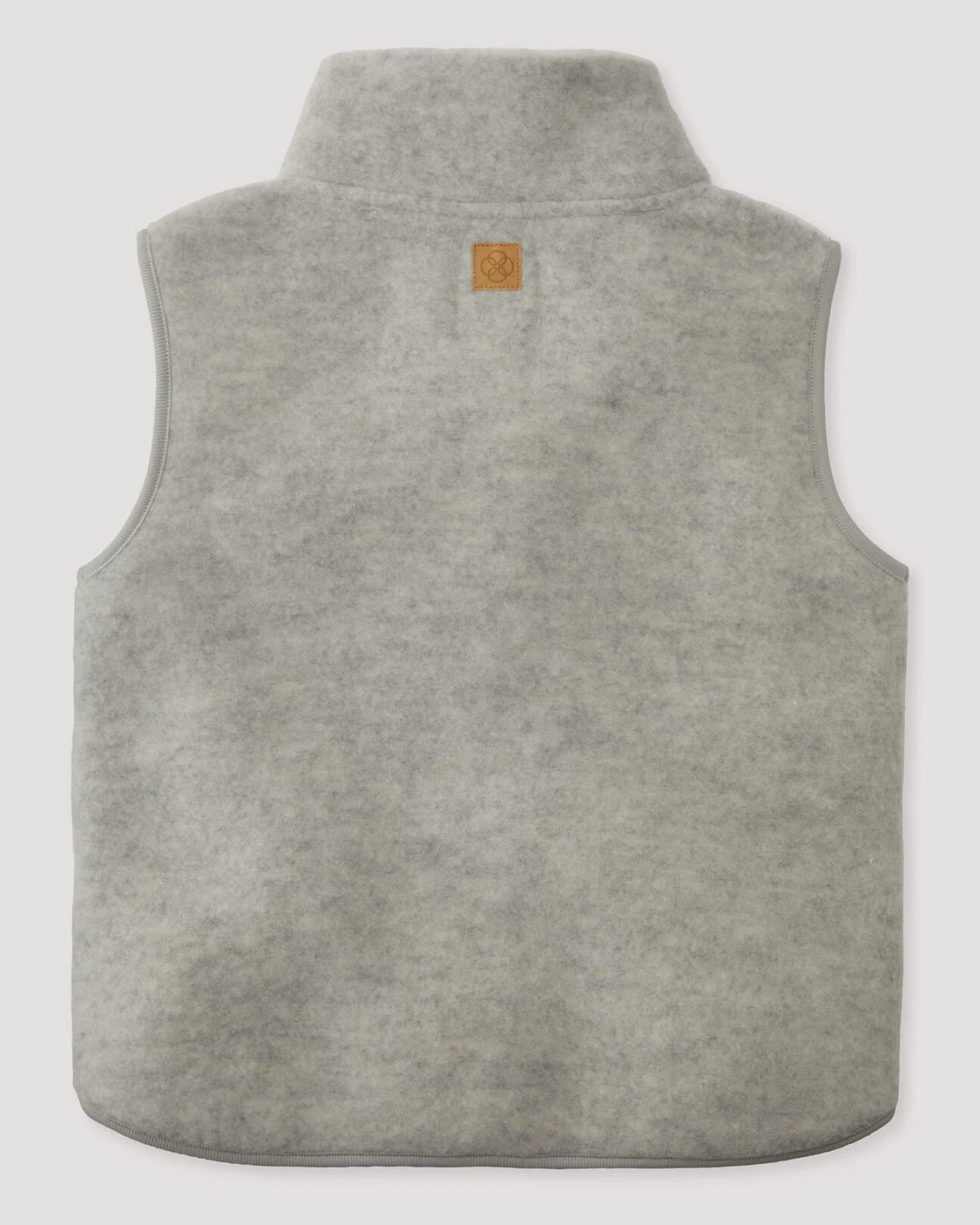 hessnatur Kinder Wollfleece Weste aus Bio-Merinowolle - grau - Größe 98/104 – Ansicht 2