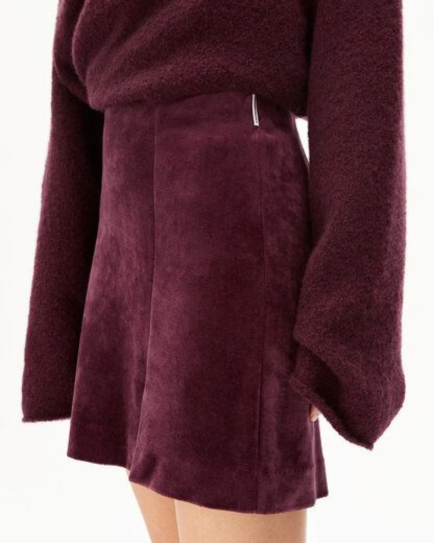 ARMEDANGELS VANJARAA VELVET Damen Jerseyrock aus Bio-Baumwoll Mix – Ansicht 3